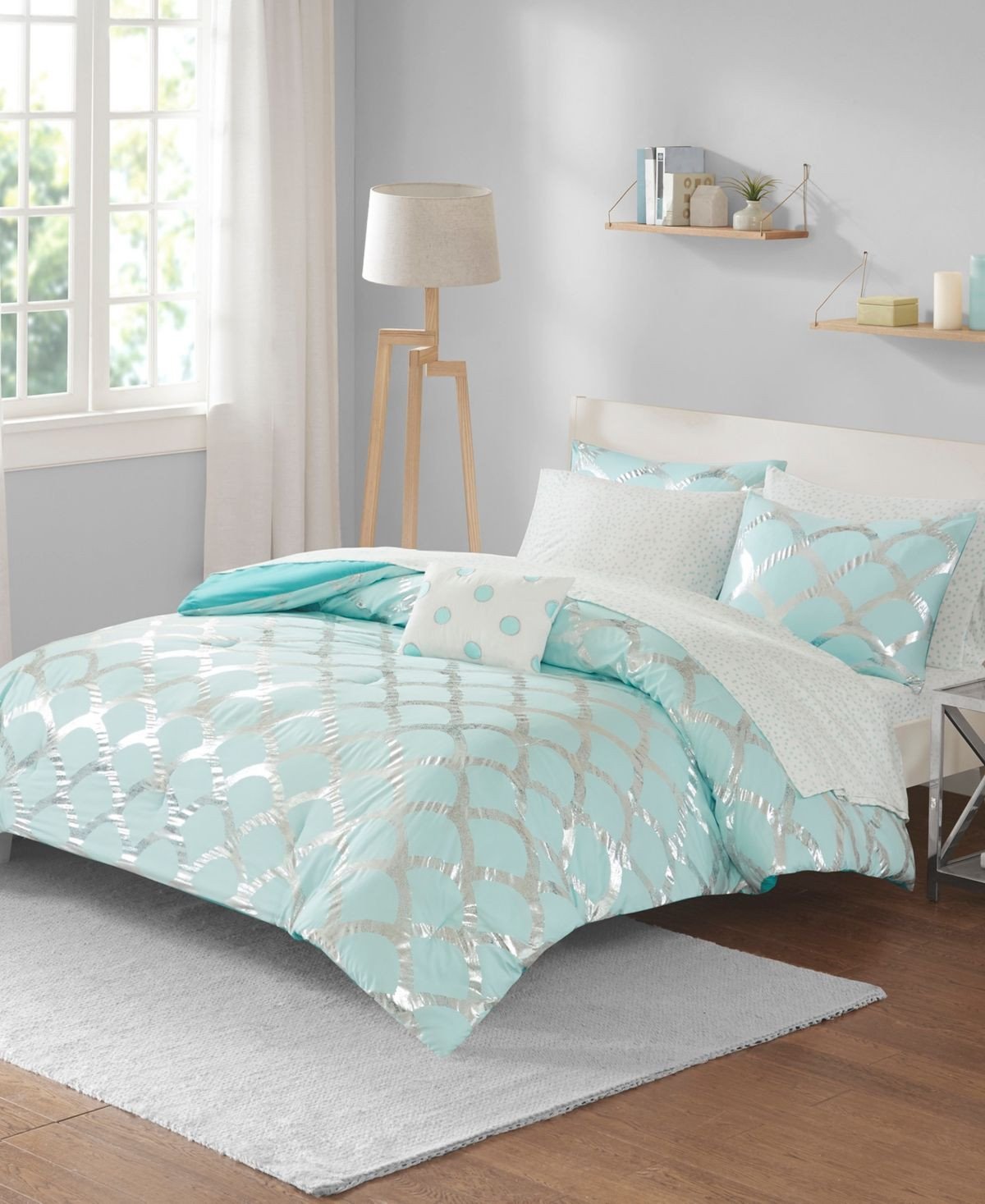 Gray and Aqua Bedroom Lovely Pin On Products