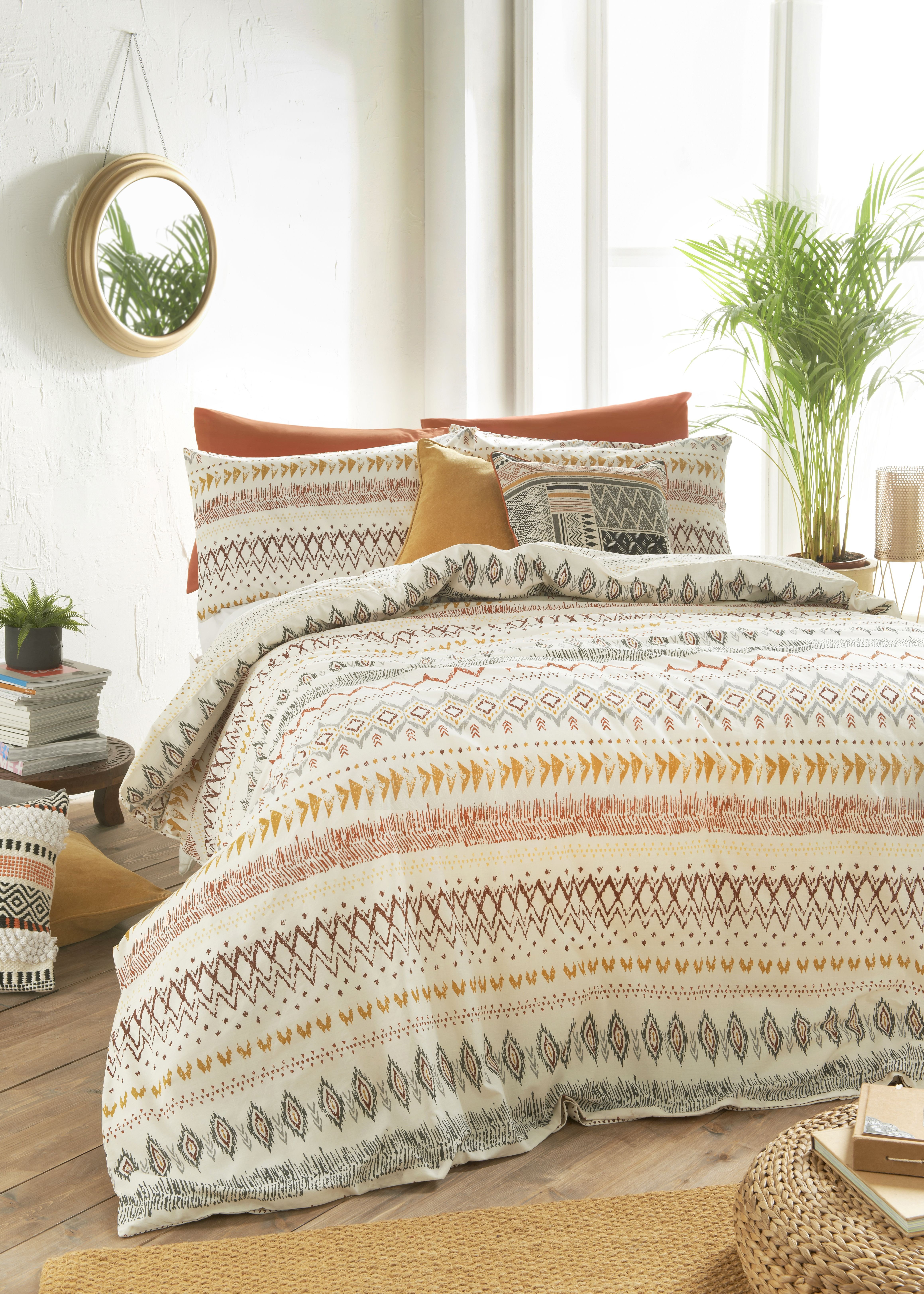 Green and Brown Bedroom New Aztec Duvet Cover