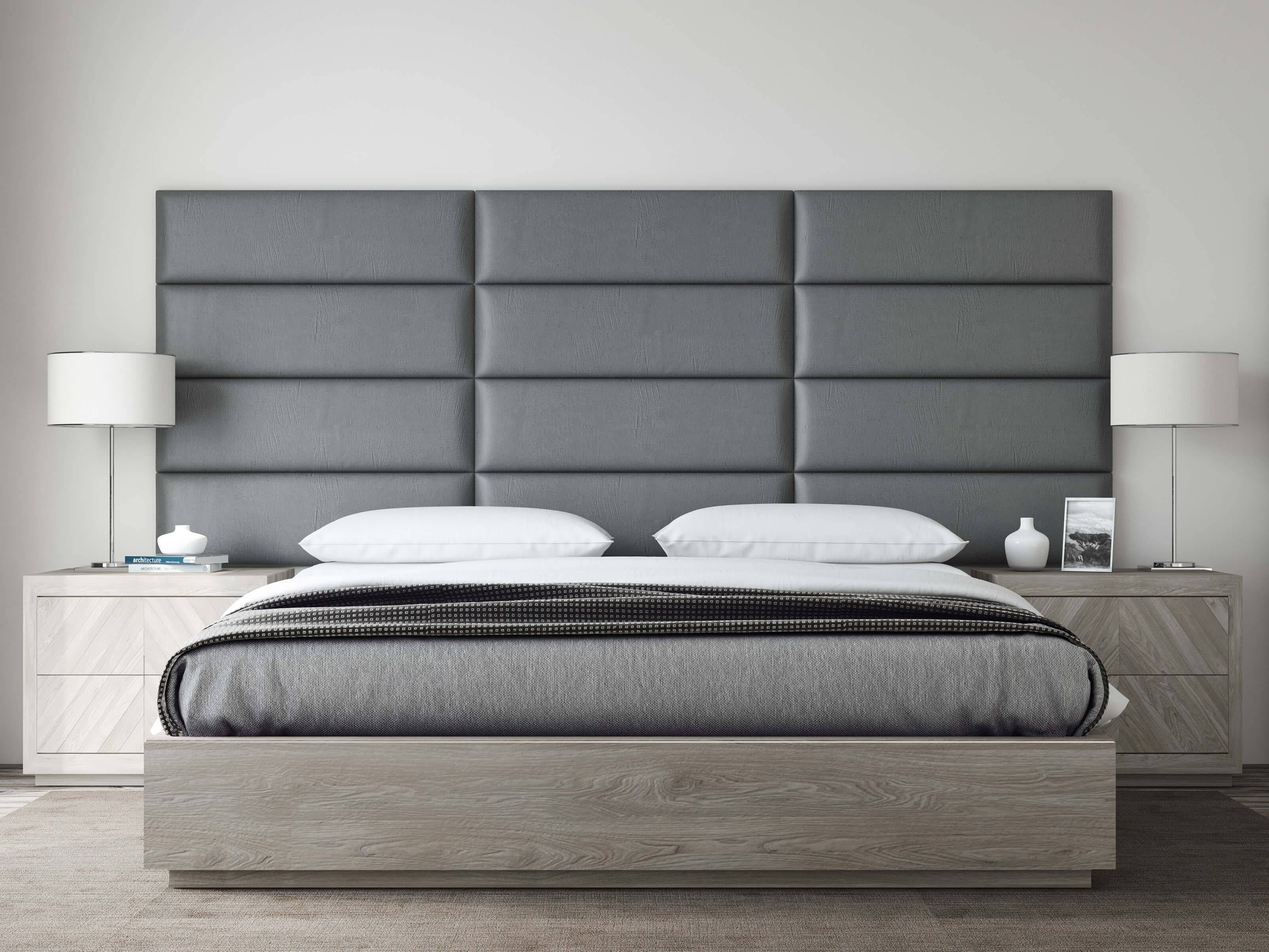 Grey Accent Wall Bedroom Inspirational Vant Panels Vintage Leather Gray Pewter King or Full Wall Panels 117 X 46