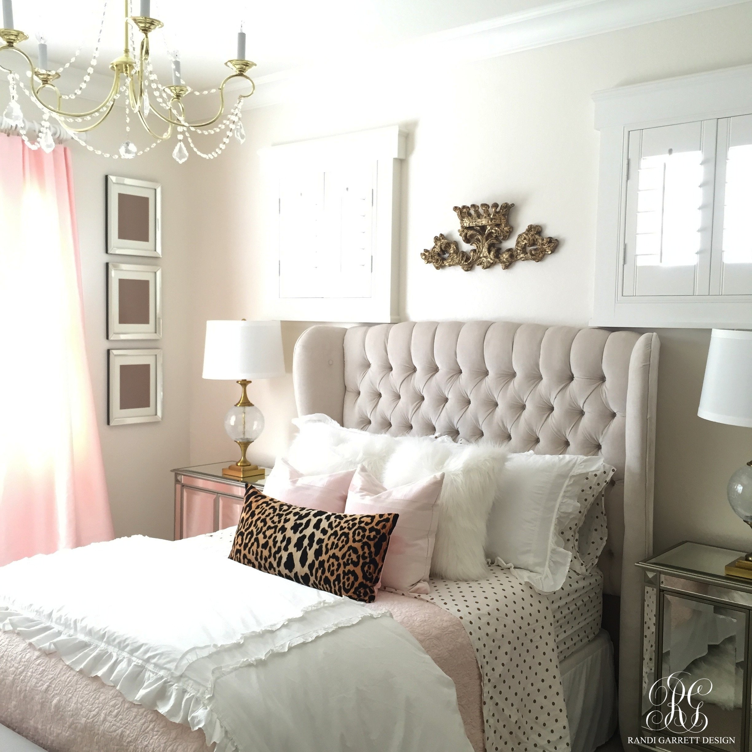 Grey and Gold Bedroom Ideas New Pink and Gold Girl S Bedroom Makeover Randi Garrett Design