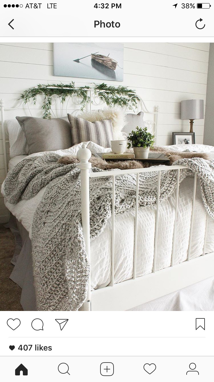 Grey and Tan Bedroom Fresh Instagram Bloomingdiyer Love the Shiplap and Cozy Bedroom