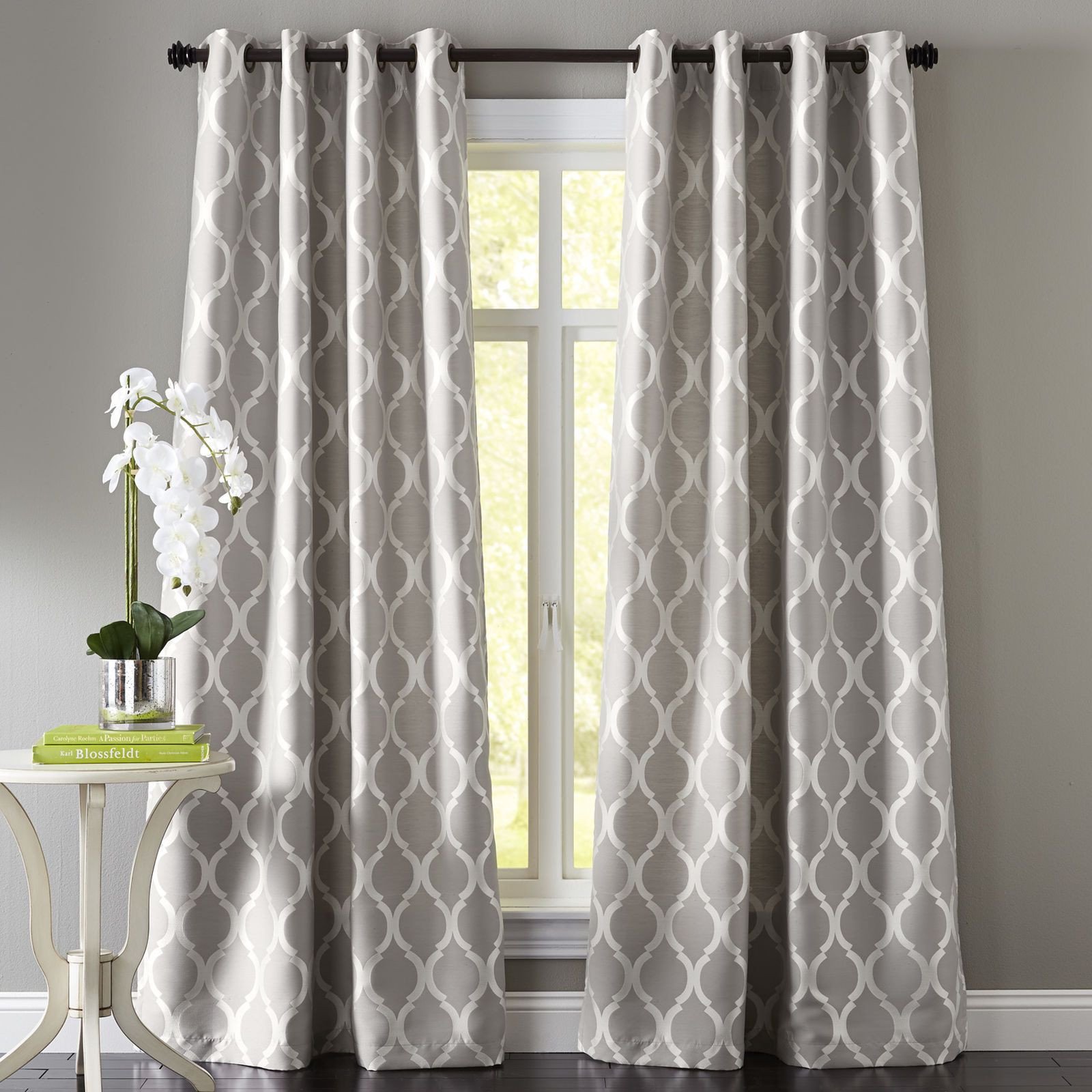 Grey Curtains for Bedroom Inspirational Moorish Tile Grommet Gray Curtain Home