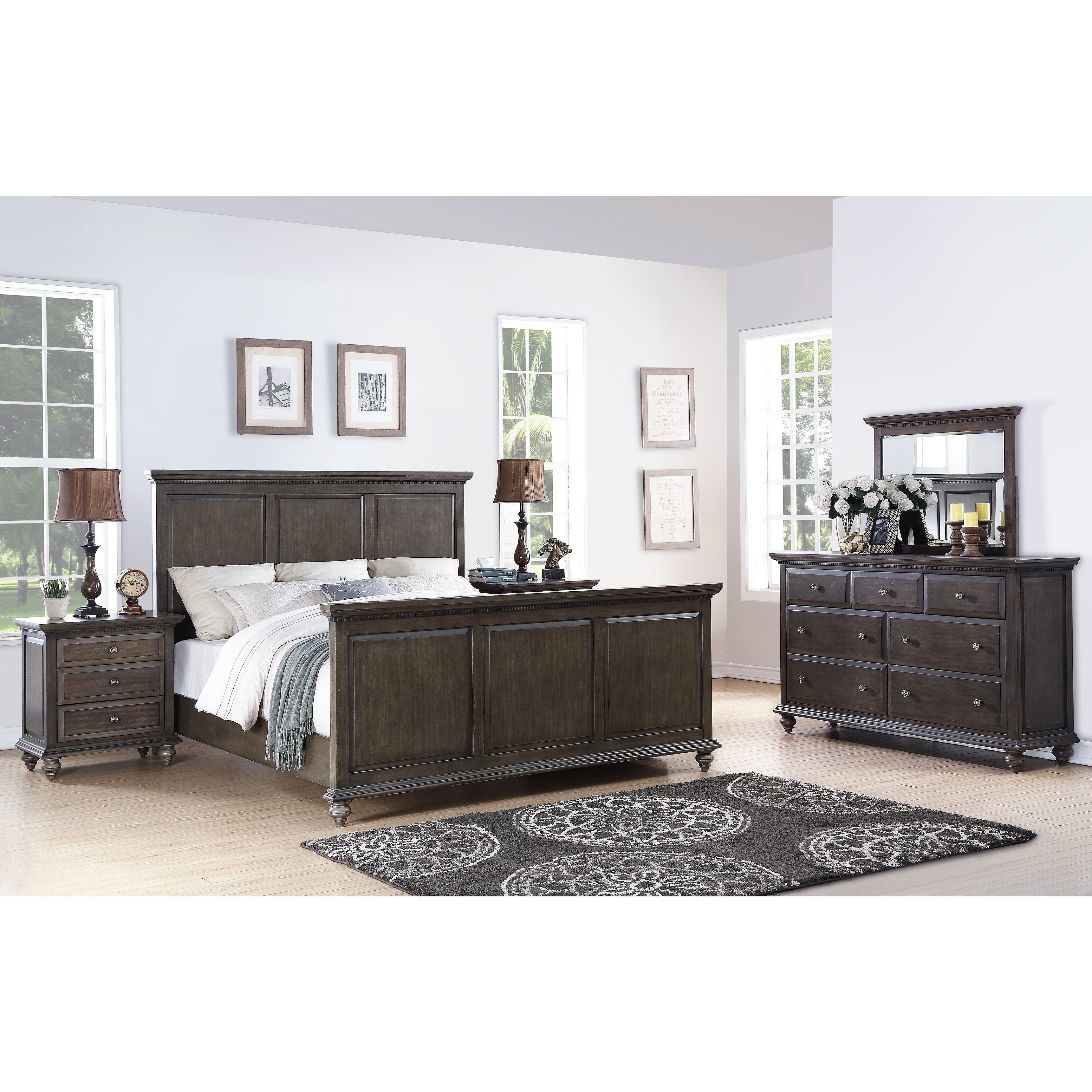 Grey Queen Bedroom Set Beautiful Abbyson Marseilles City Grey 5 Piece Bedroom Set