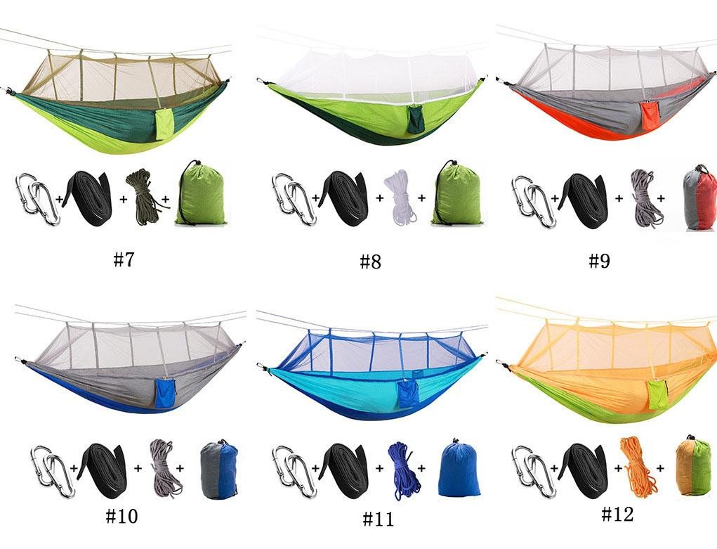 Hammock Bed for Bedroom Unique 2019 Hot Travel Double Hammock Chair with Mosquito Net Light Nylon Garden Swing Hanging Camp Air Tent Outdoor Furniture Bed From the One $33 54