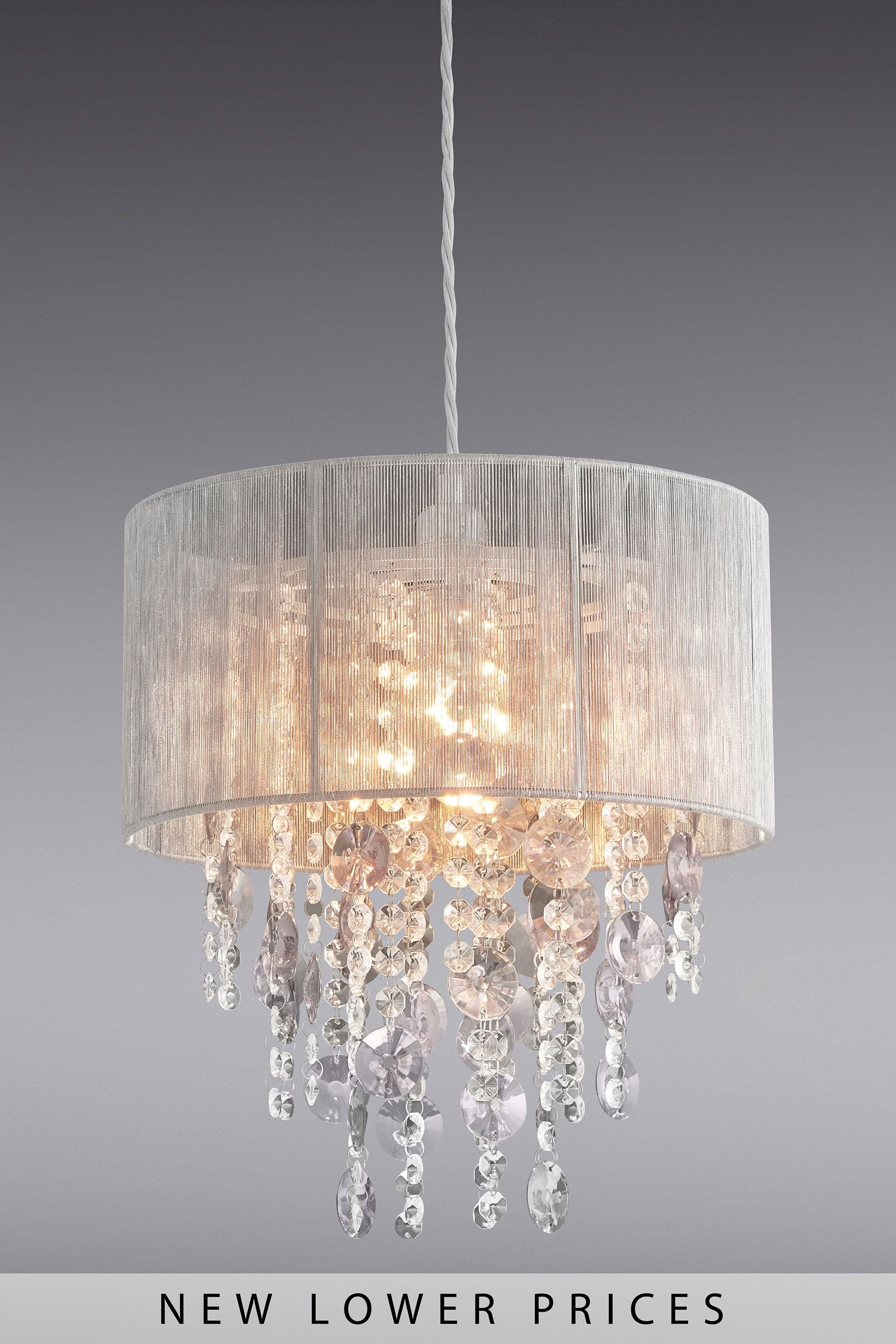 Hanging Light for Bedroom Elegant Next Palazzo Shadelier Grey In 2020