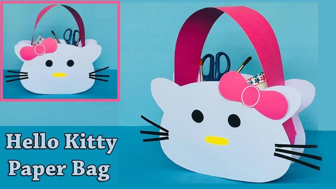 Hello Kitty Bedroom In A Box Beautiful Diy Hello Kitty Paper Bag How to Make A Paper Bag