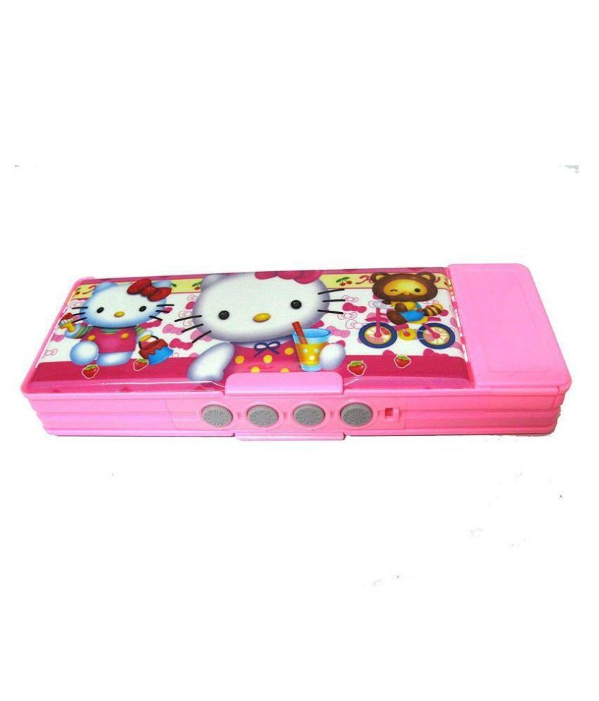 Hello Kitty Bedroom In A Box New Double Sided Pass Hello Kitty Pattern Pencil Box with