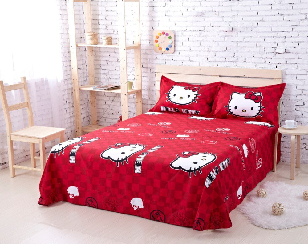 Hello Kitty Bedroom Set Fresh Cotton Hello Kitty Queen Size Bedding forter Set