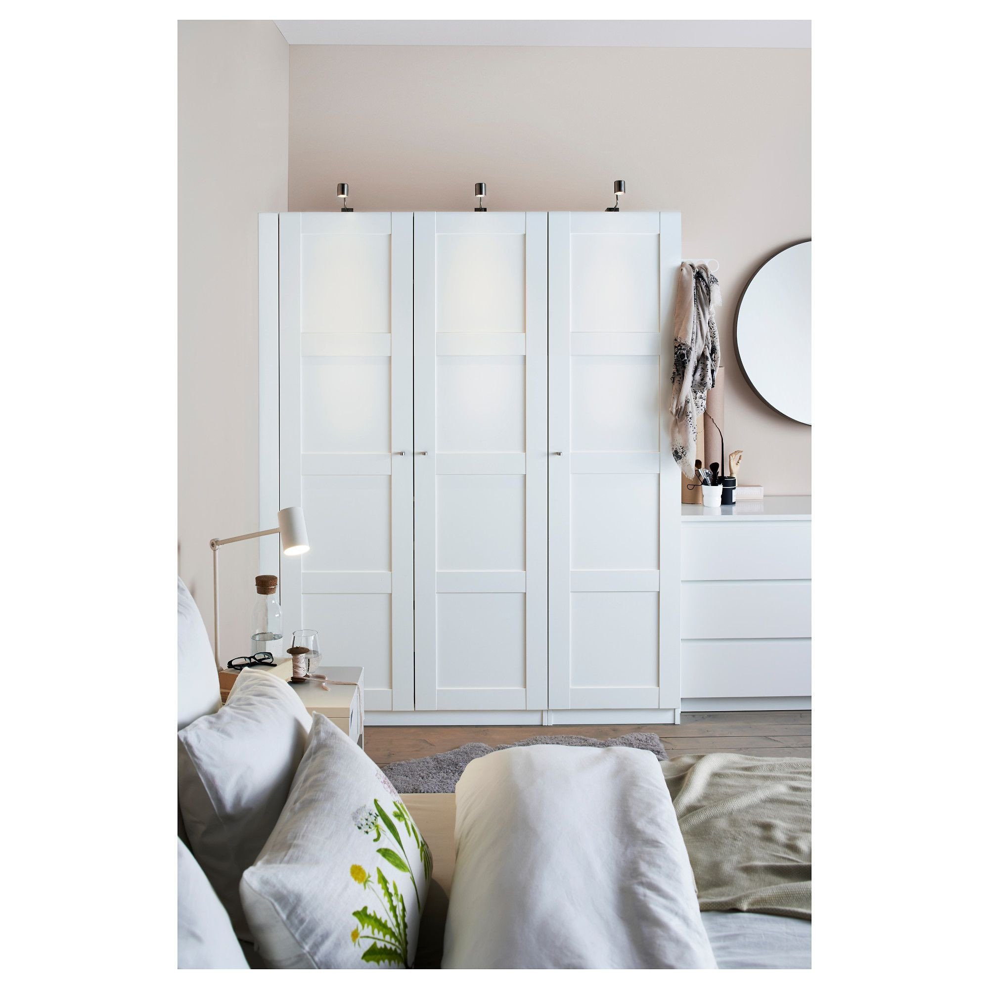 Ikea Bedroom Furniture Wardrobes Elegant Ikea Pax Wardrobe White Bergsbo White