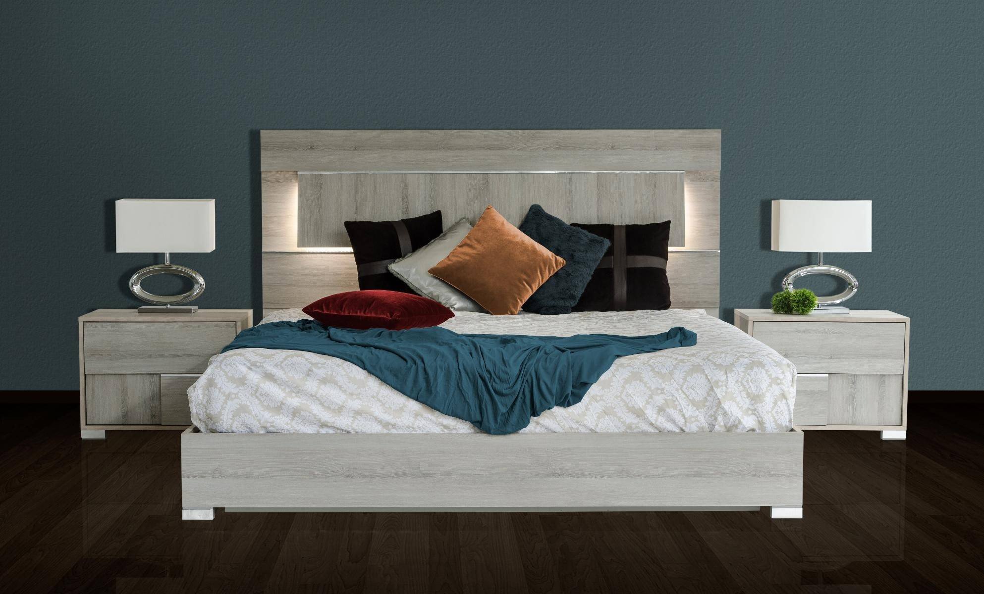 Italian Modern Bedroom Furniture Best Of Vig Modrest Ethan Modern Grey Veneer Finish Led Lighted