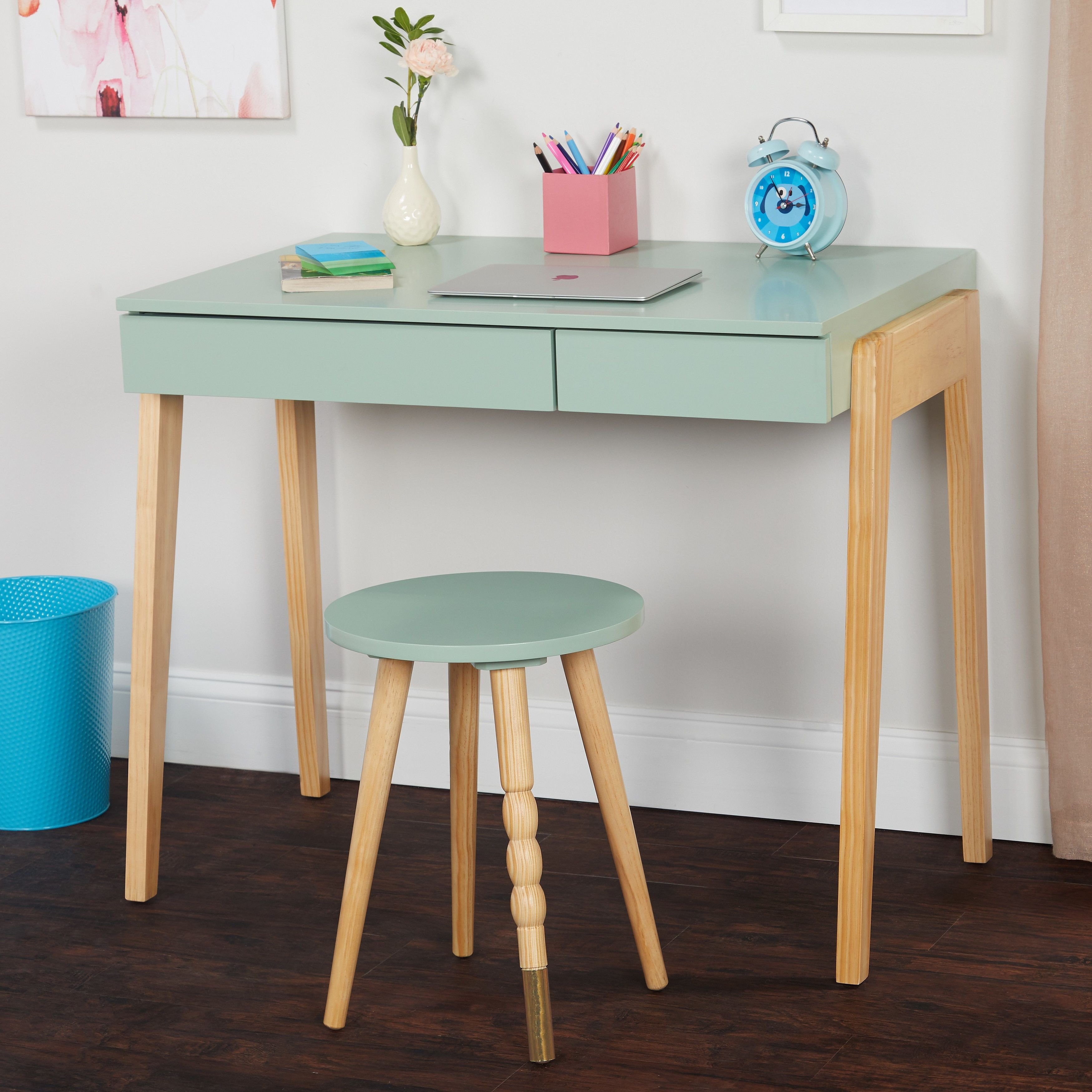 Kids Bedroom Set with Desk Lovely Simple Living Riley Desk and Stool Set Green