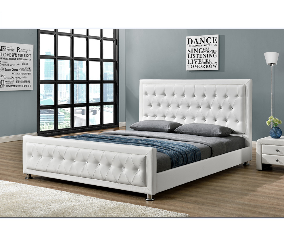 King Size Bedroom Set Cheap Unique Modern Design with button Bedroom Furniture Double King Size Pu Faux Leather Bed 1169 Buy Modern Bed Double Size Pu Leather Bed Product On