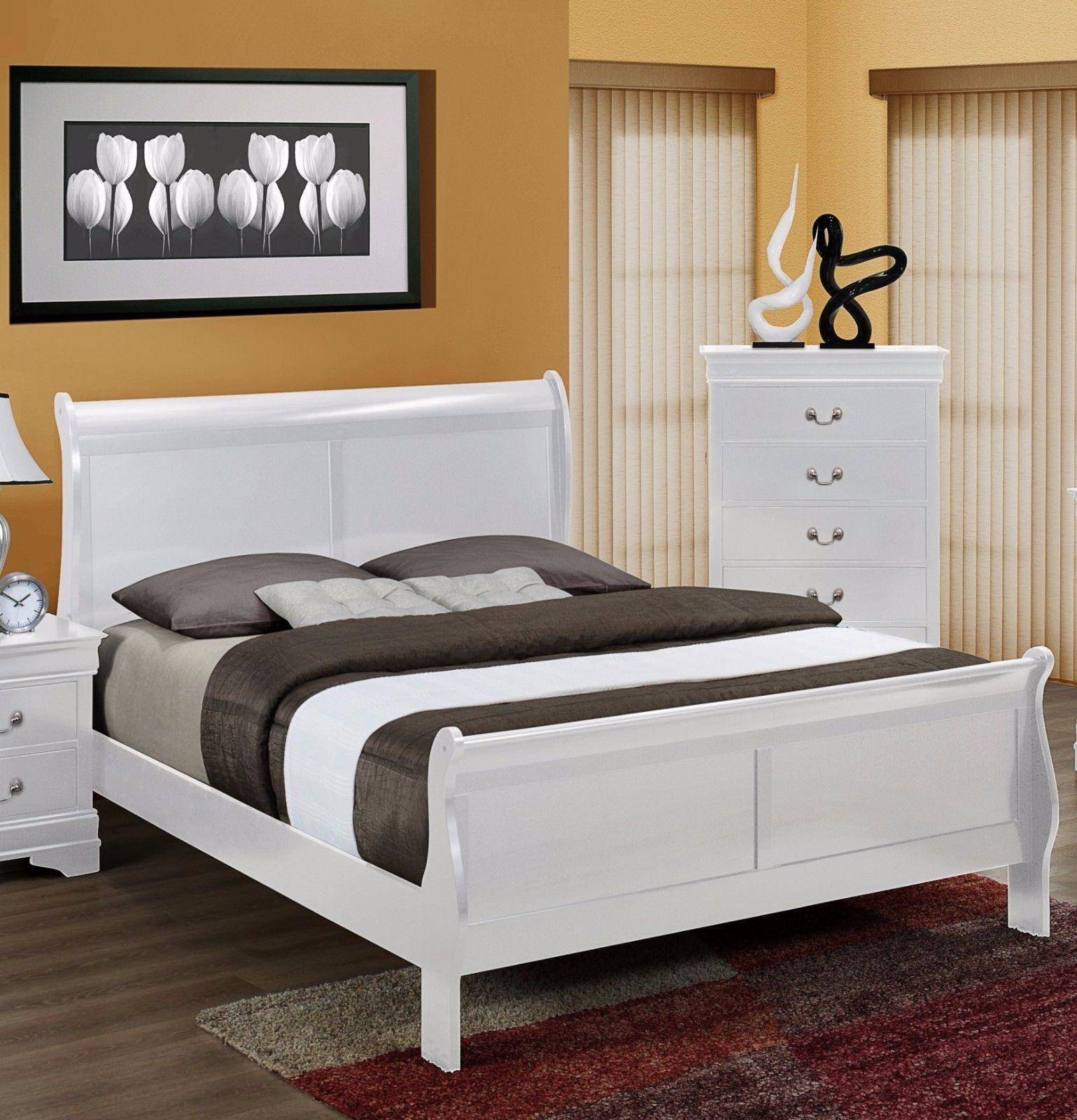 King Size Bedroom Suit Awesome Crown Mark B3600 Louis Philip Contemporary White Finish King