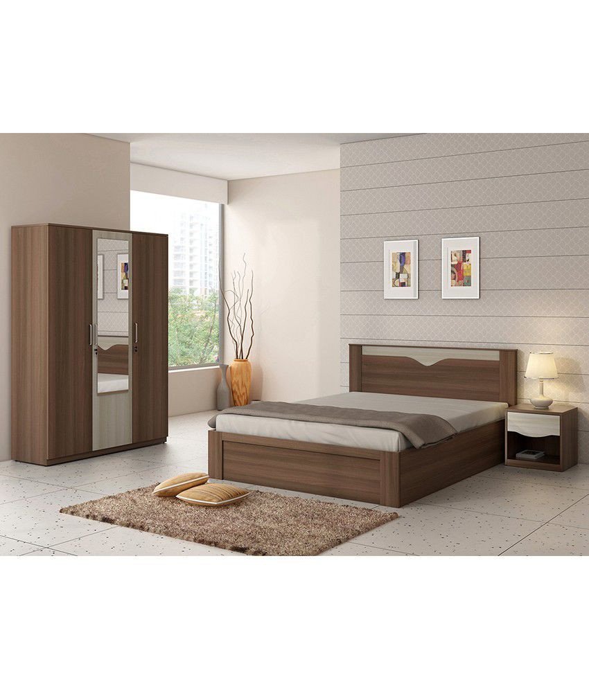 King Size Bedroom Suit New Spacewood Crescent Bed Room Set King Size Bed 3 Door