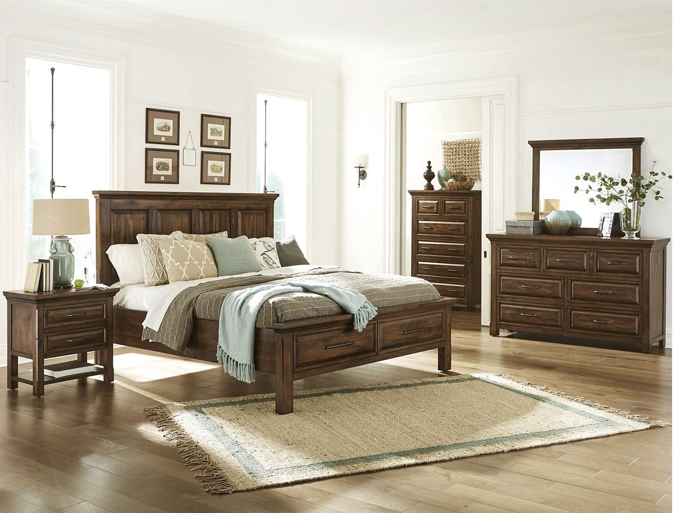 King Size Oak Bedroom Set Unique Hillcrest King Panel Storage Bed