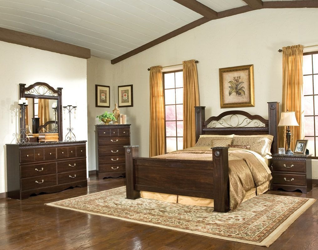 King Size Oak Bedroom Set Unique sorrento Queen Poster Bed 4002 B