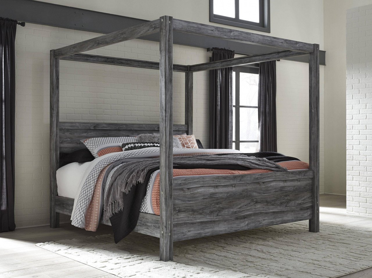 King Size Poster Bedroom Set Elegant Iron Canopy Bed Frame — Procura Home Blog