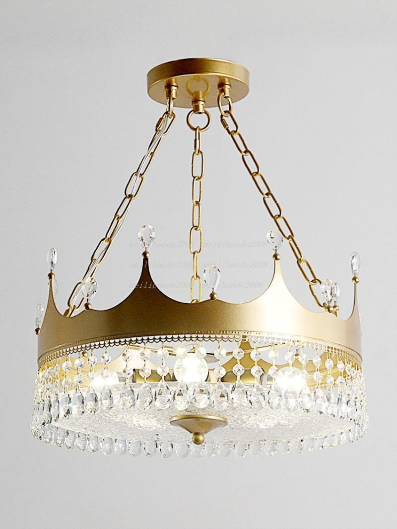 Light Fixtures for Girl Bedroom Inspirational nordic Girl Luxury Crown Crystal Chandelier Boy Kids Bedroom Pendant Lamp Hanging Lights Gold Suspension Lighting Fixtures Myy Pendant Lamps Kitchen