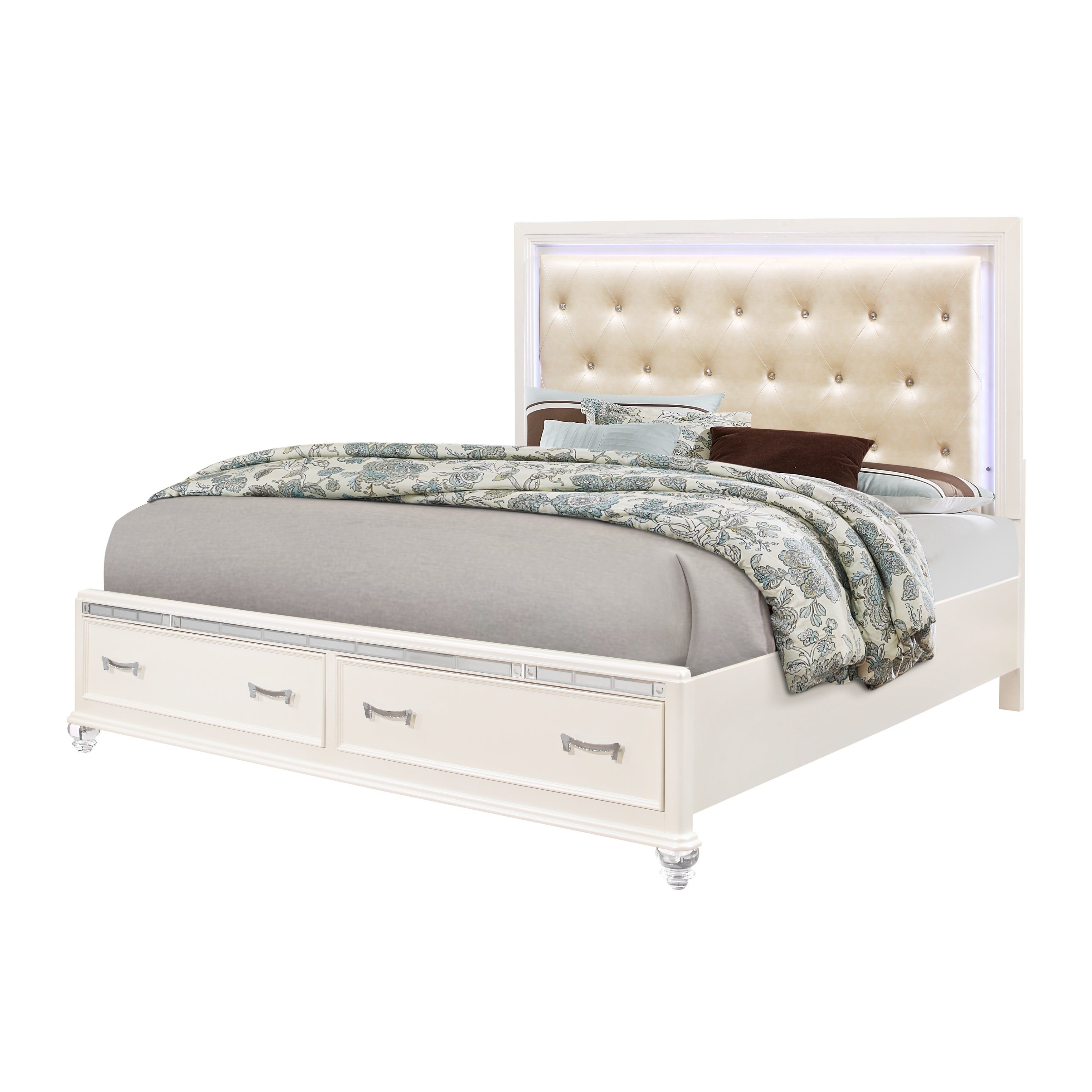 Lighted Headboard Bedroom Set Inspirational Global Furniture Usa sofia White King Bed