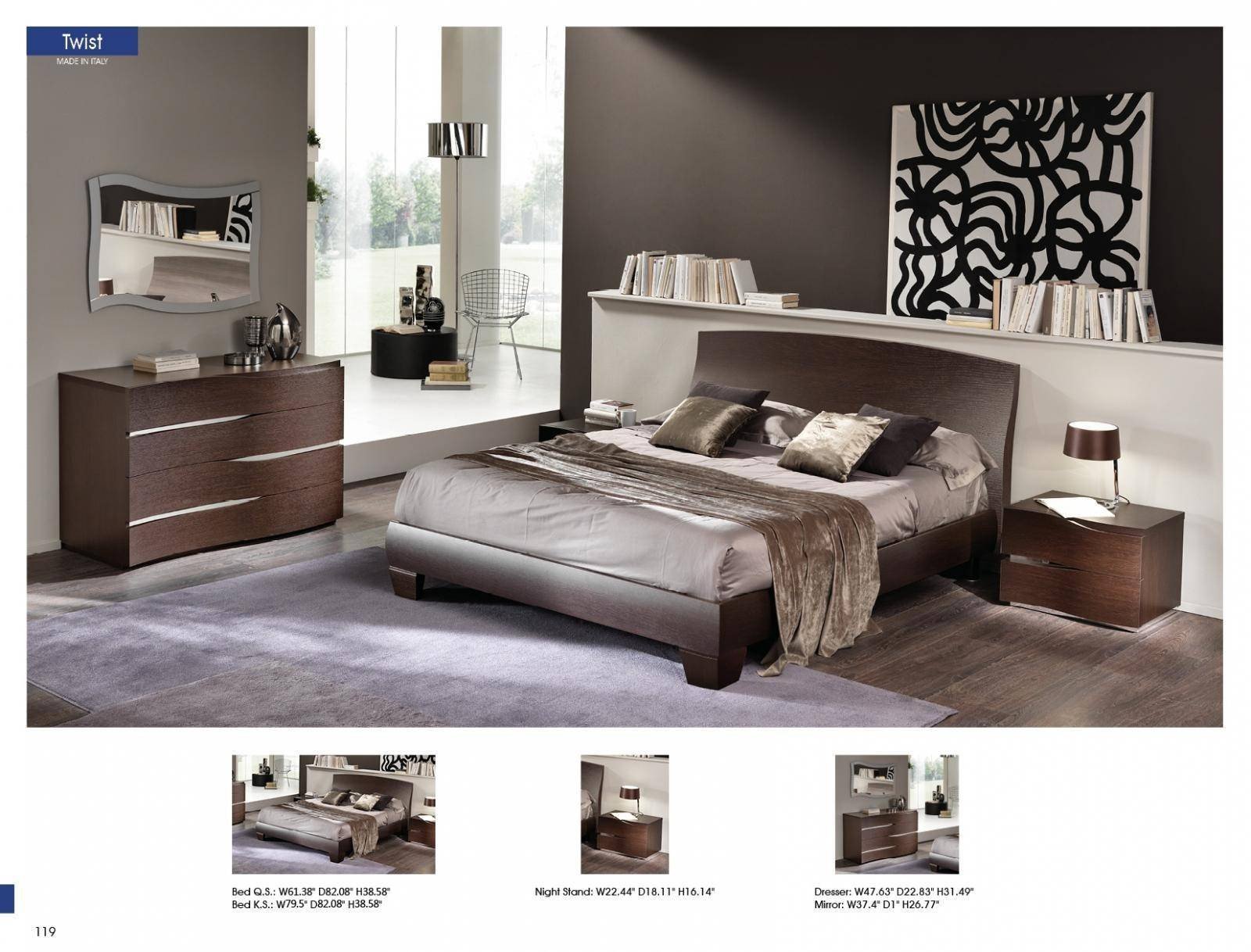 Lighted Headboard Bedroom Set Lovely Esf Twist Wenge Waved Headboard Queen Bedroom Set 5