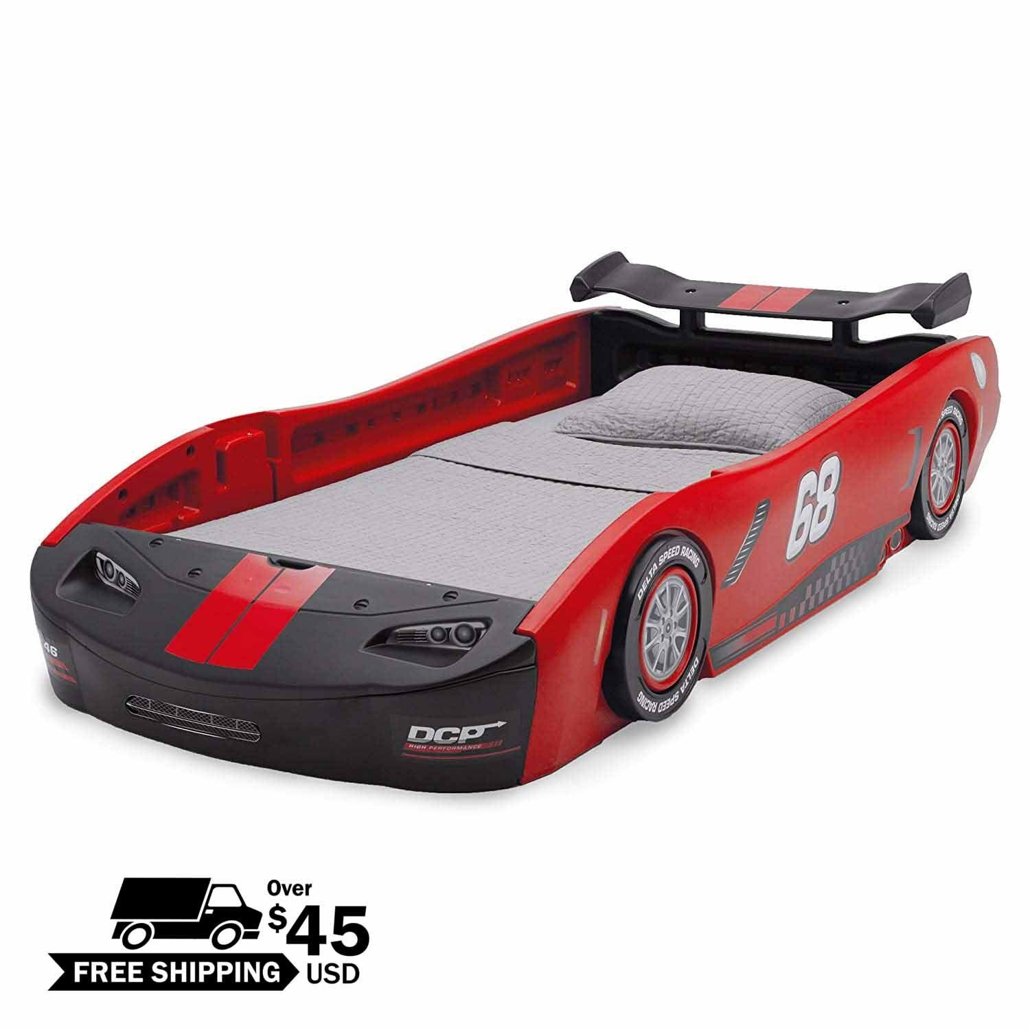 Lightning Mcqueen Bedroom Set Awesome Kids Bed Twin Car toddler Bedroom Furniture Race Children Turbo Delta Gift Usa