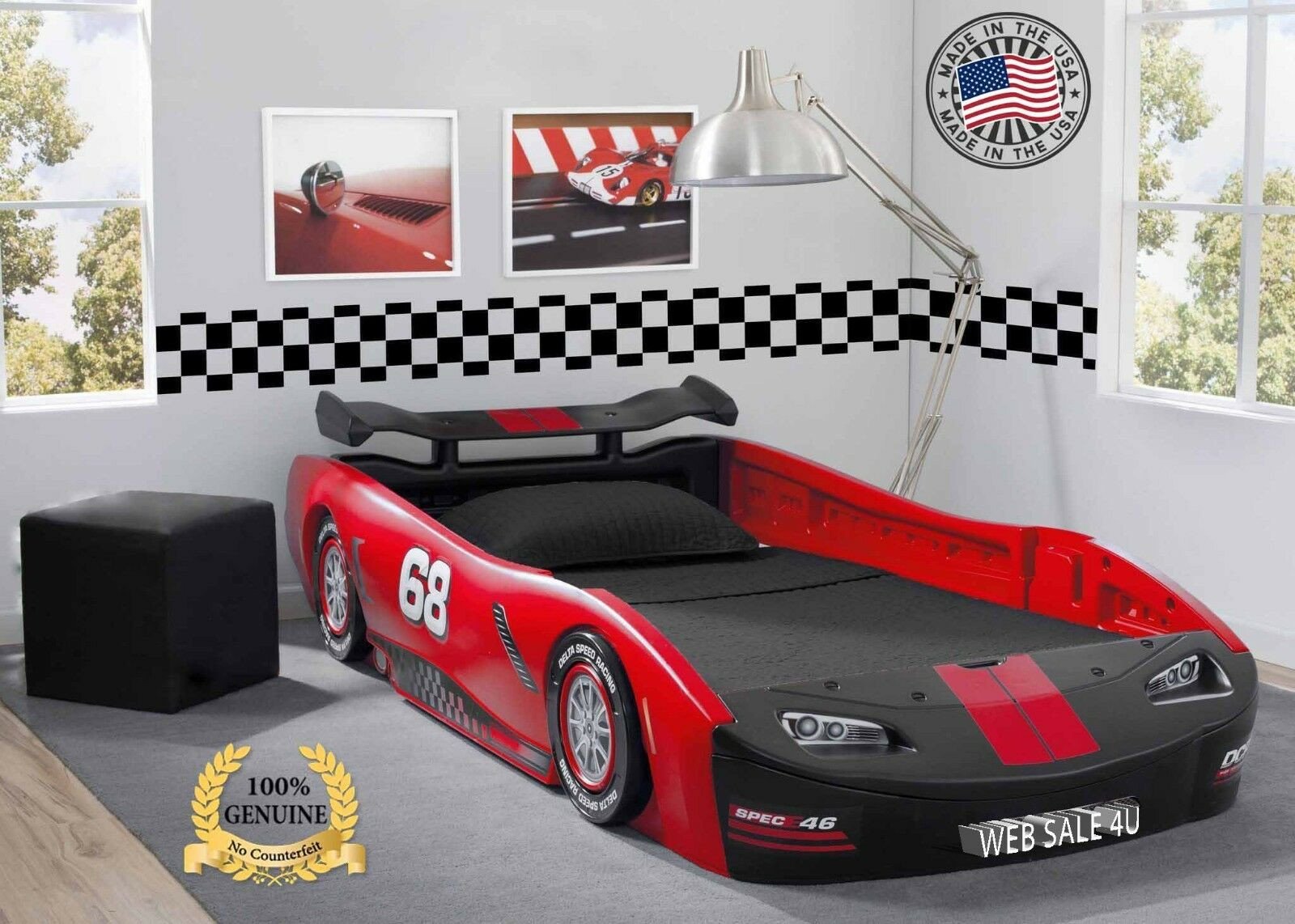 Lightning Mcqueen Bedroom Set Fresh Kids Bed Twin Car toddler Bedroom Furniture Race Children Turbo Delta Gift Usa