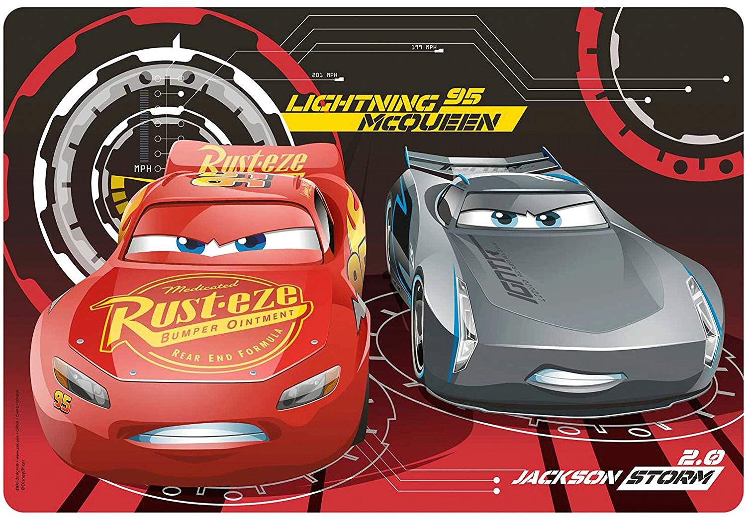 Lightning Mcqueen Bedroom Set Inspirational Disney Pixar &quot;cars 3&quot; Kids Meal Time Plastic Placemat Featuring Lightning Mcqueen &amp; Jackson Storm Makes Clean Up A Breeze