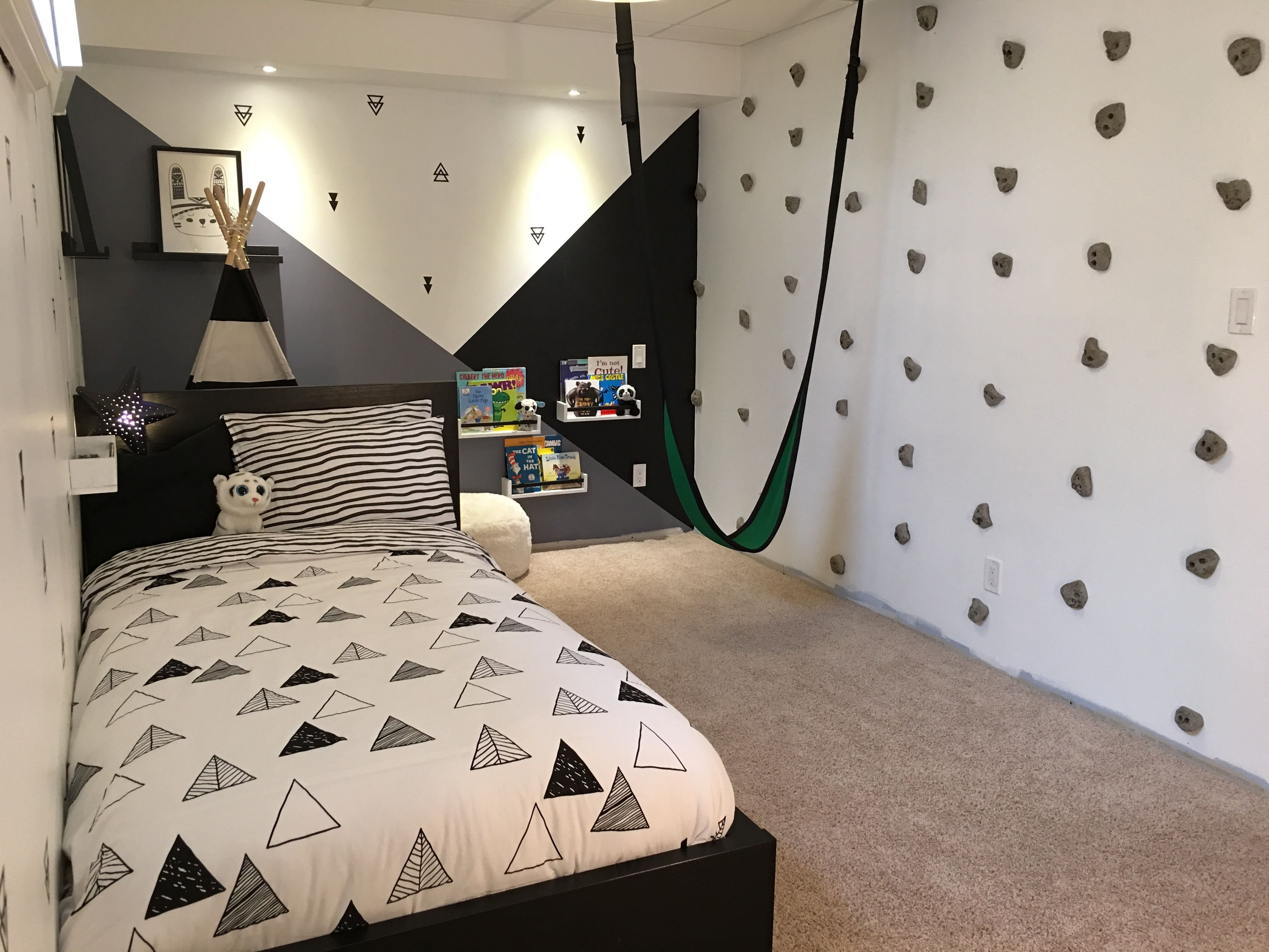 Little Boy Bedroom Set Awesome Rock Wall In Bedroom Climbing Wall