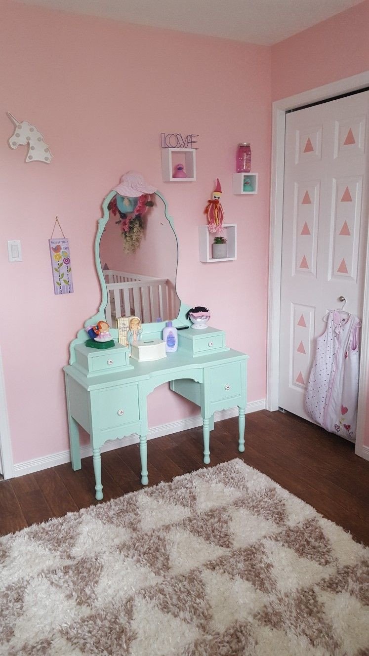 Little Girl Bedroom Decor Elegant Pink and Mint Green Little Girls Room In 2020