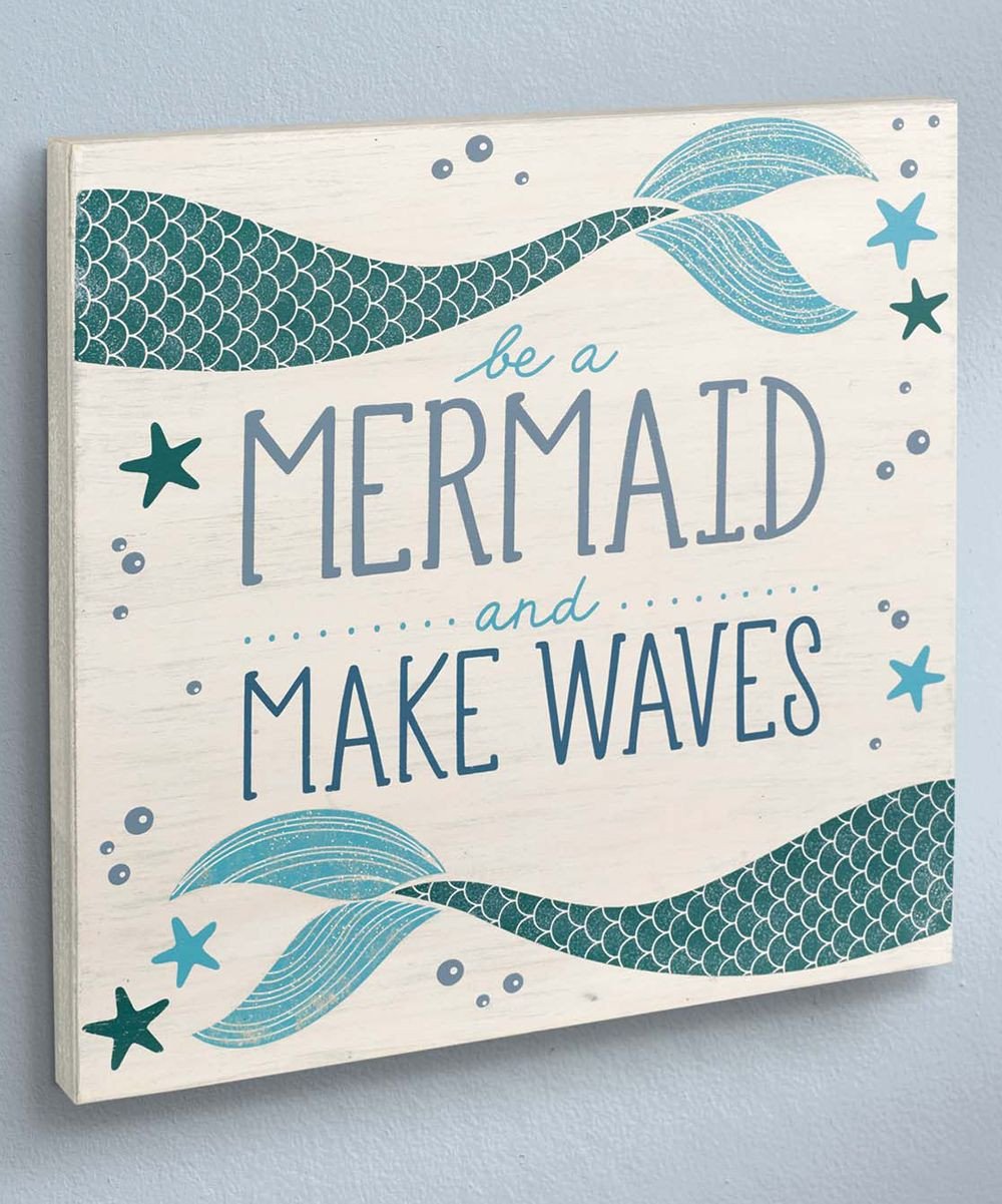 Little Mermaid Bedroom Decor Inspirational Coastal Be A Mermaid Wall Sign