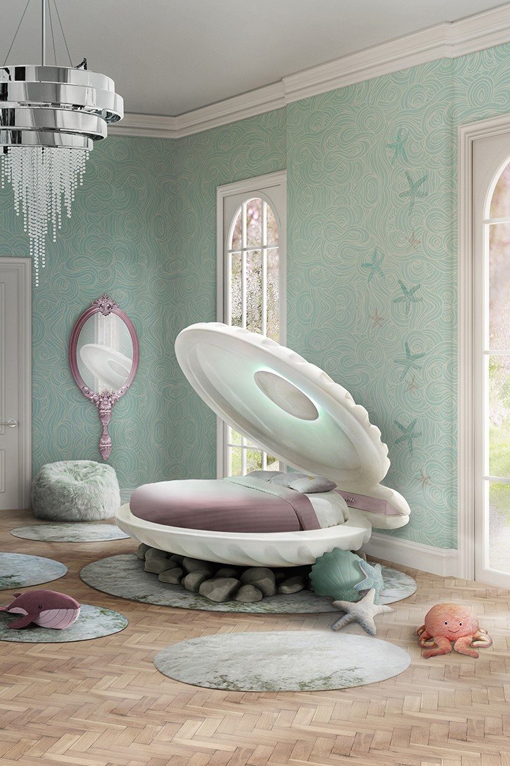 Little Mermaid Bedroom Decor Inspirational Sleep Like A Real Princess On This Bed Inspired by &quot;the