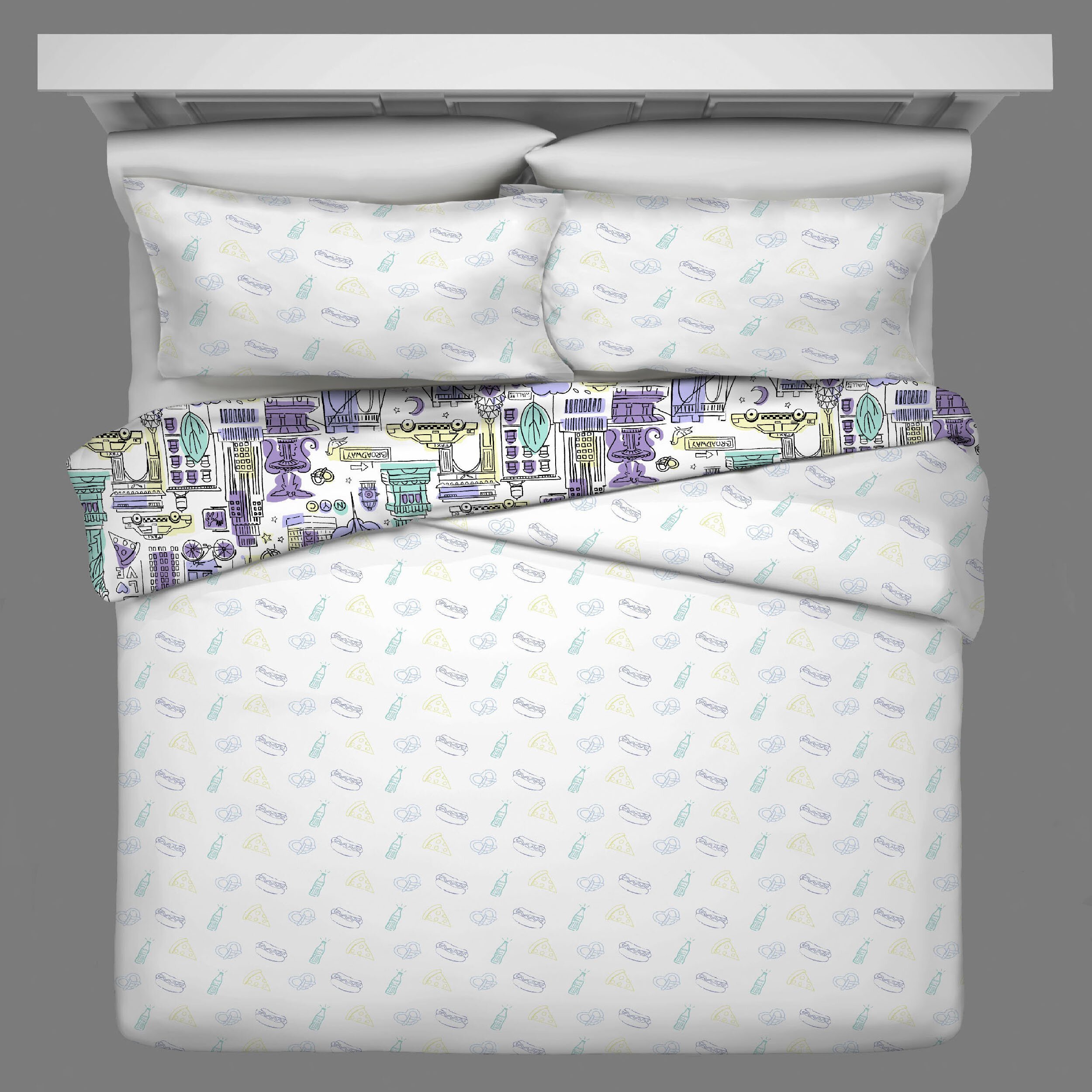 Little Mermaid Bedroom Set New Spree Cityscape Reversible forter Set