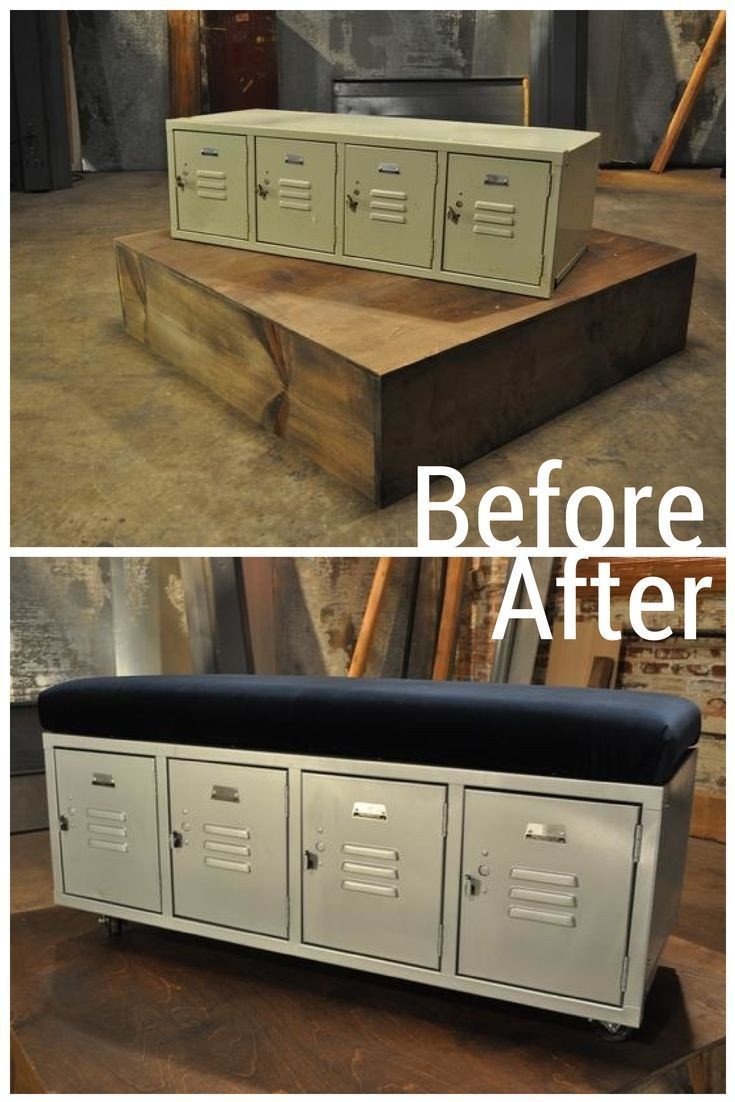 Lockers for Bedroom Storage Beautiful Diy Gym Lockers Makeover Into Bench Seating Great Storage