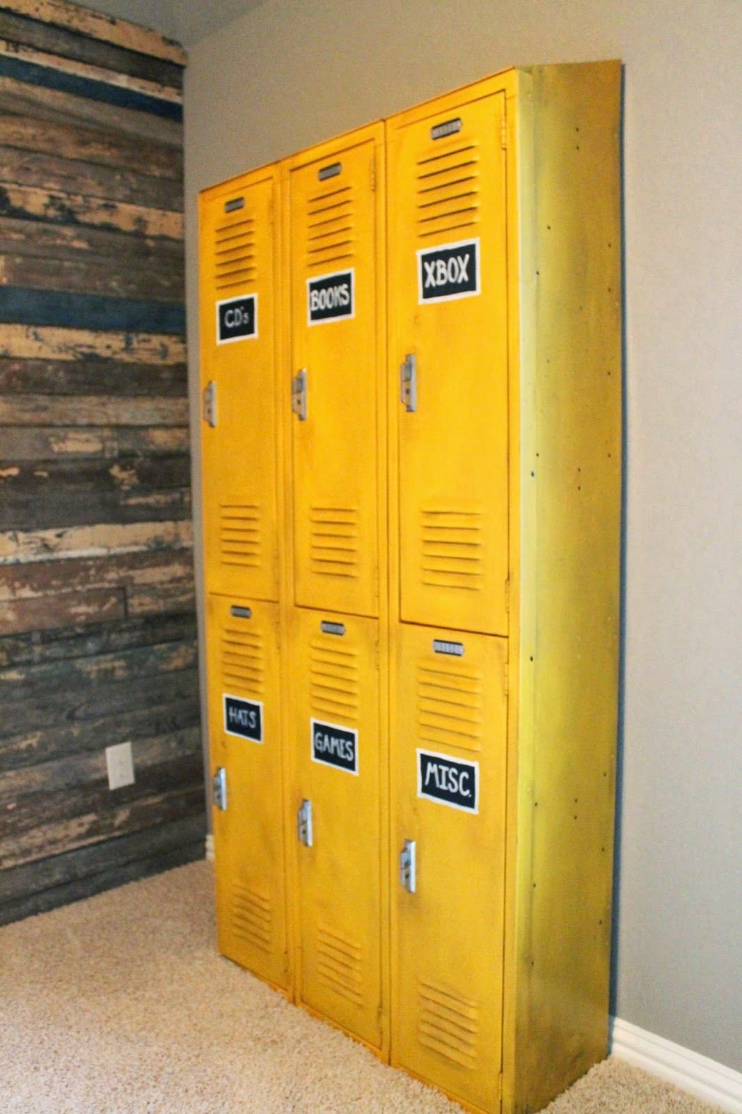 Lockers for Bedroom Storage New Vintage Lockers Painted with A Glaze to tone Down the