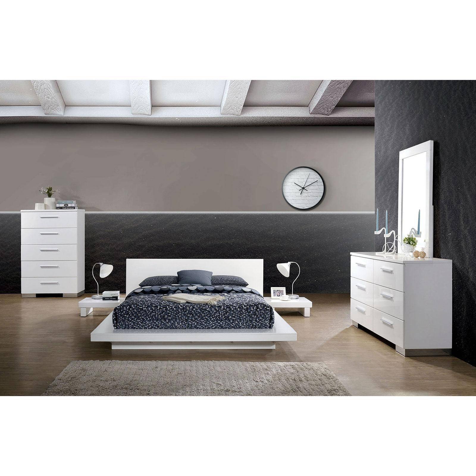 Low Profile Bedroom Set Inspirational Contemporary Wood California King Platform Bed In White Christie by Foa Group