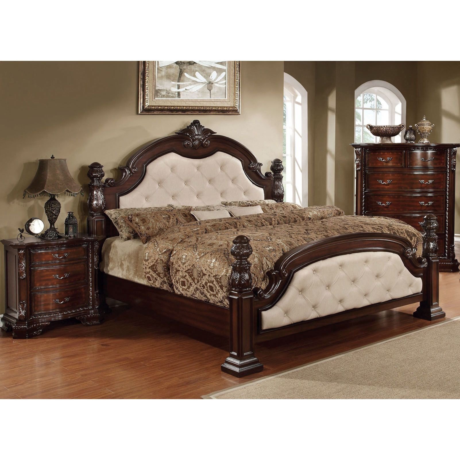Luxury King Bedroom Set Best Of Furniture Of America Kassania Luxury 2 Piece Leatherette Bed