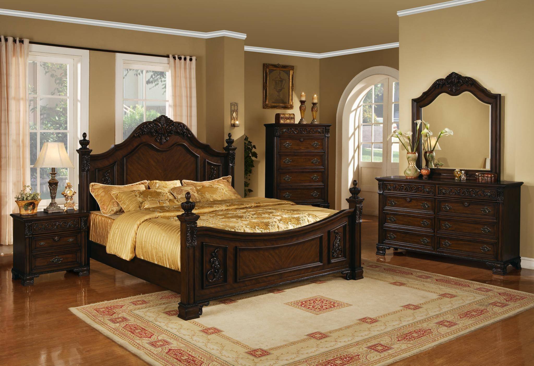 Luxury King Bedroom Set Fresh Myco Furniture Ke180k Kensington Dark Cherry Finish Luxury