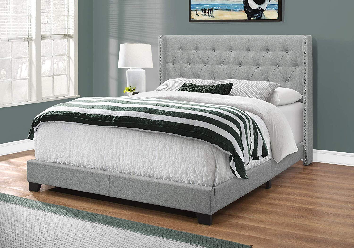 Luxury Master Bedroom Furniture Lovely Amazon Homeroots Foam Mdf solid Wood Linen Bed Queen