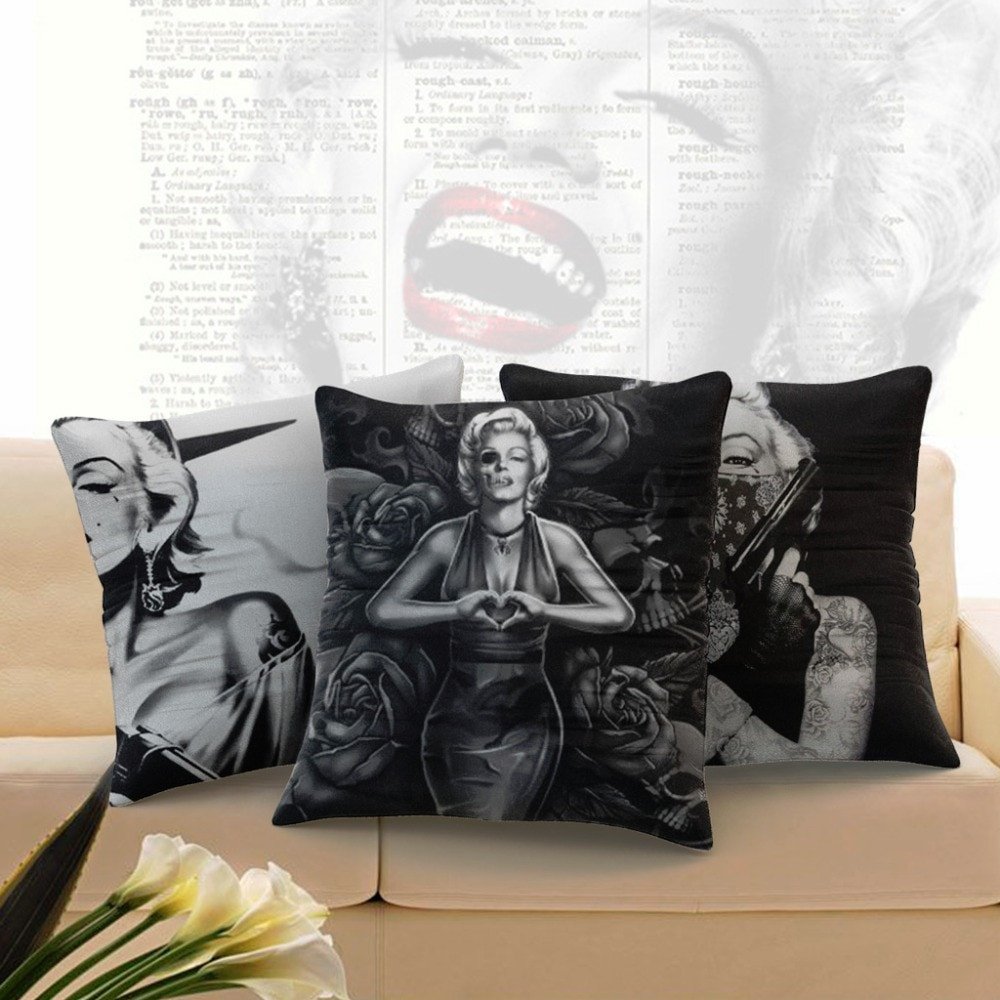 Marilyn Monroe Bedroom Set Inspirational Us $3 15 Off Drop Shipping Y Marilyn Monroe Linen Cushion Cover Creative Tattoo Sugar Skull Cushions Pillow Case for Living Room Bed Room In