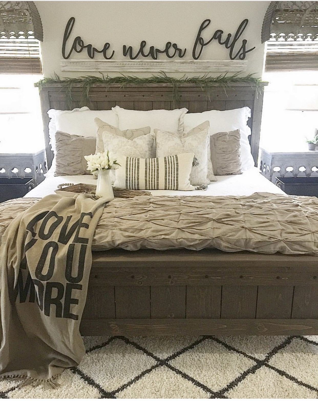 Master Bedroom Bedding Ideas Inspirational Farmhouse Bed 1327