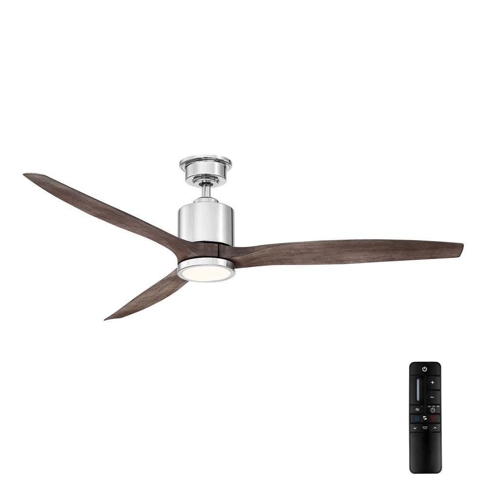 Master Bedroom Ceiling Fans Lovely Home Decorators Collection Triplex 60 In Led Polished Nickel Ceiling Fan with Light