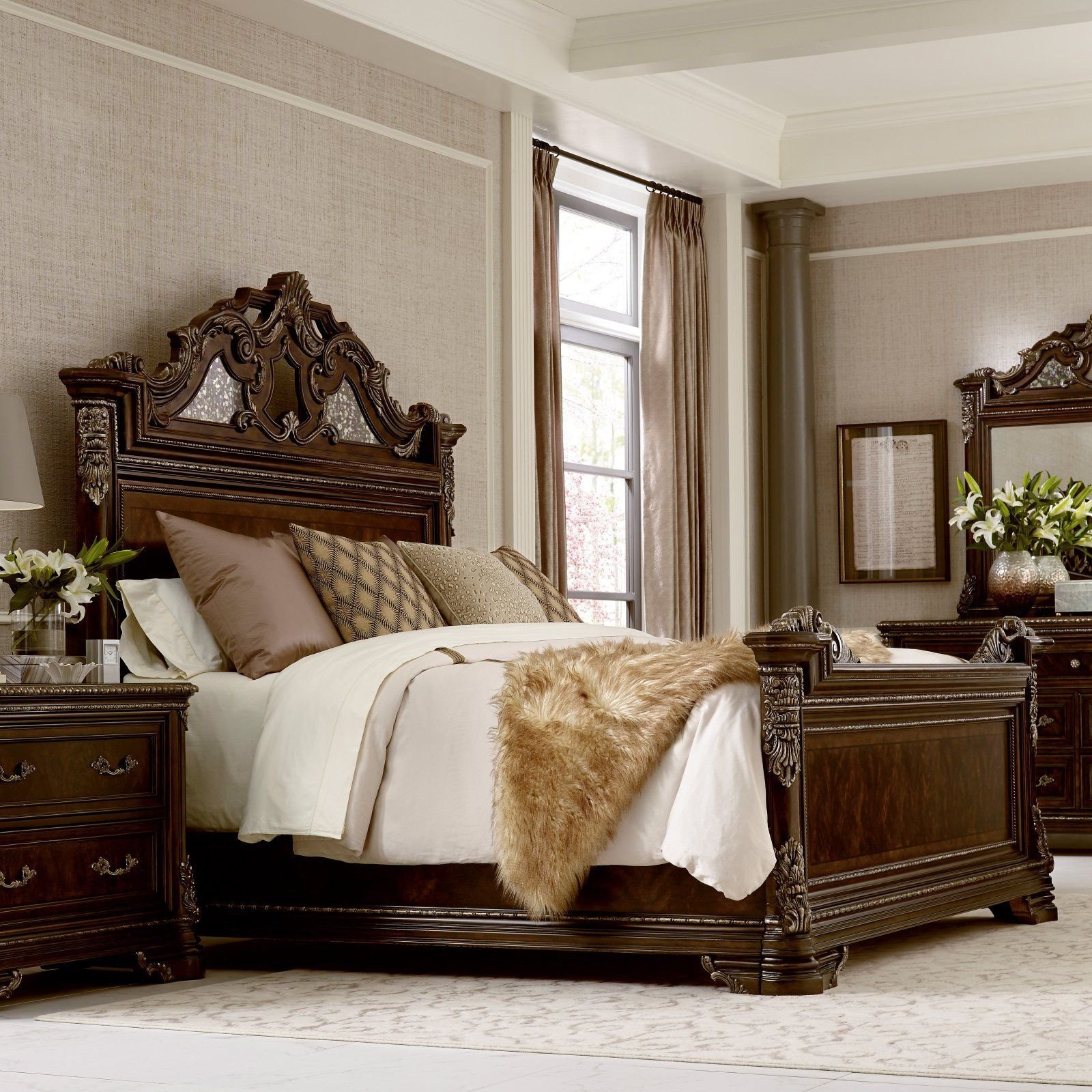 Michael Amini Bedroom Set Beautiful A R T Furniture Gables Estate Bed Size California King