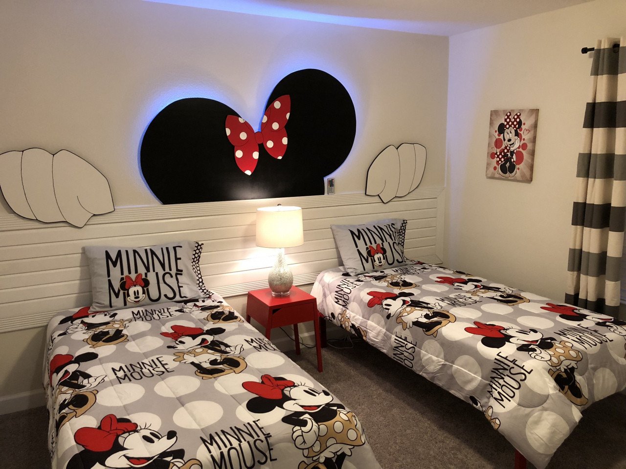 Mickey Mouse Bedroom Accessories Unique Mickey Mouse Bedroom Minnie Mouse 3d Led Wall Panel Kids