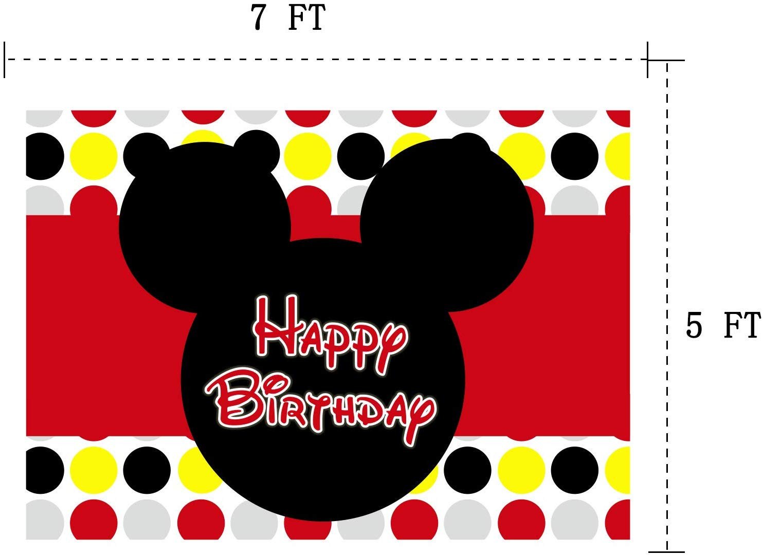 Mickey Mouse Bedroom Decorations Inspirational Zlhcgd 7x5ft Mickey Mouse Graphy Vinyl Background for Kids Birthday Party Backdrops Decoration