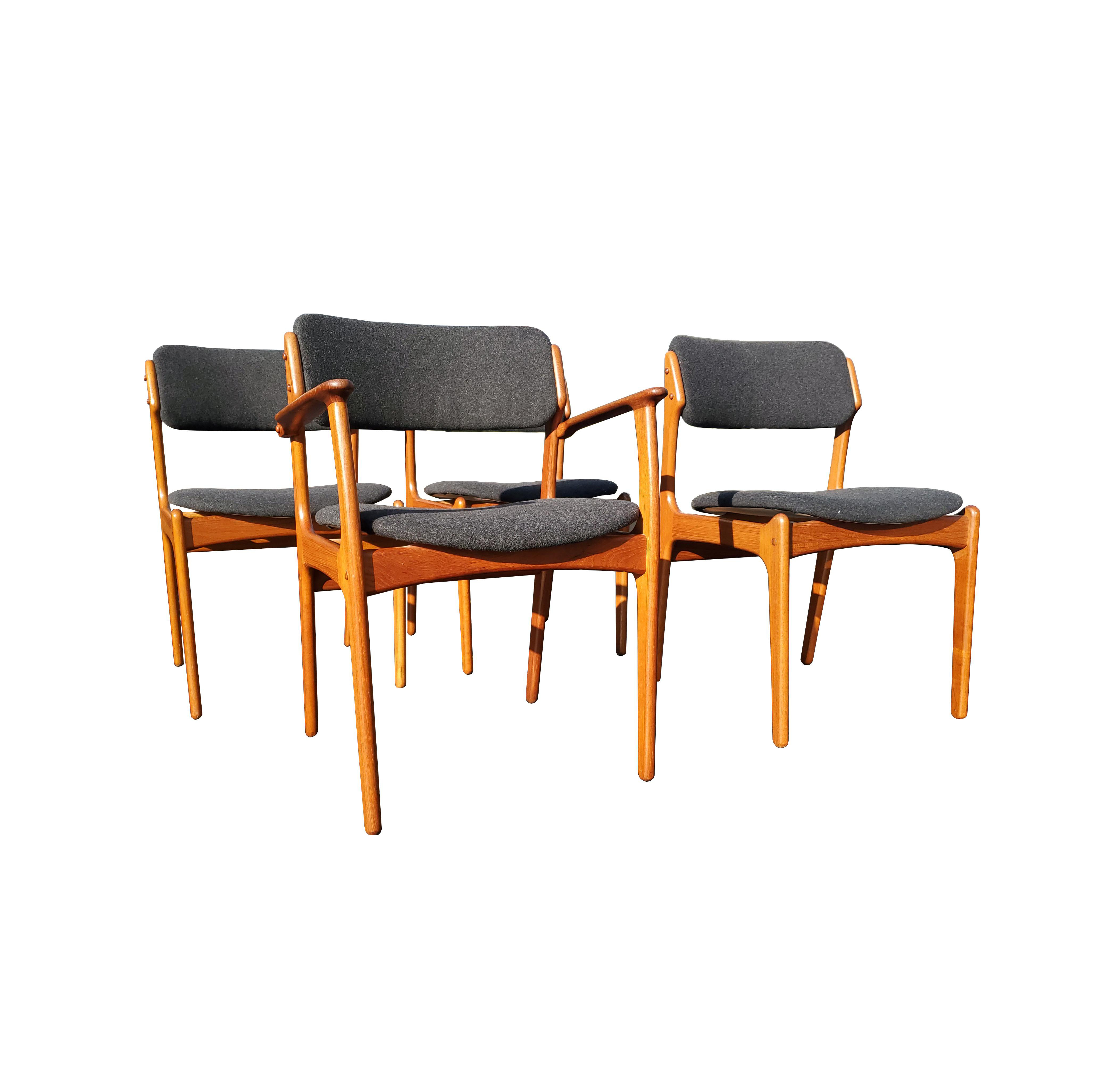 Mid Century Modern Bedroom Furniture Unique A Set Of 4 Erik Buch Danish Mid Century Modern Dining Chairs Model 49