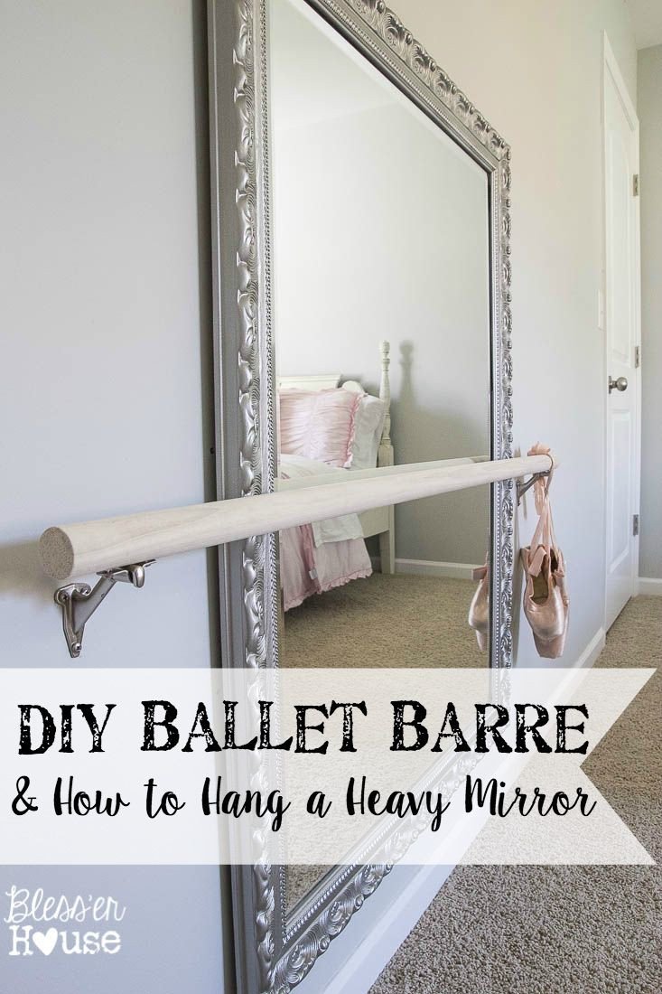 Mini Bar for Bedroom Awesome Diy Ballet Barre and How to Hang A Heavy Mirror