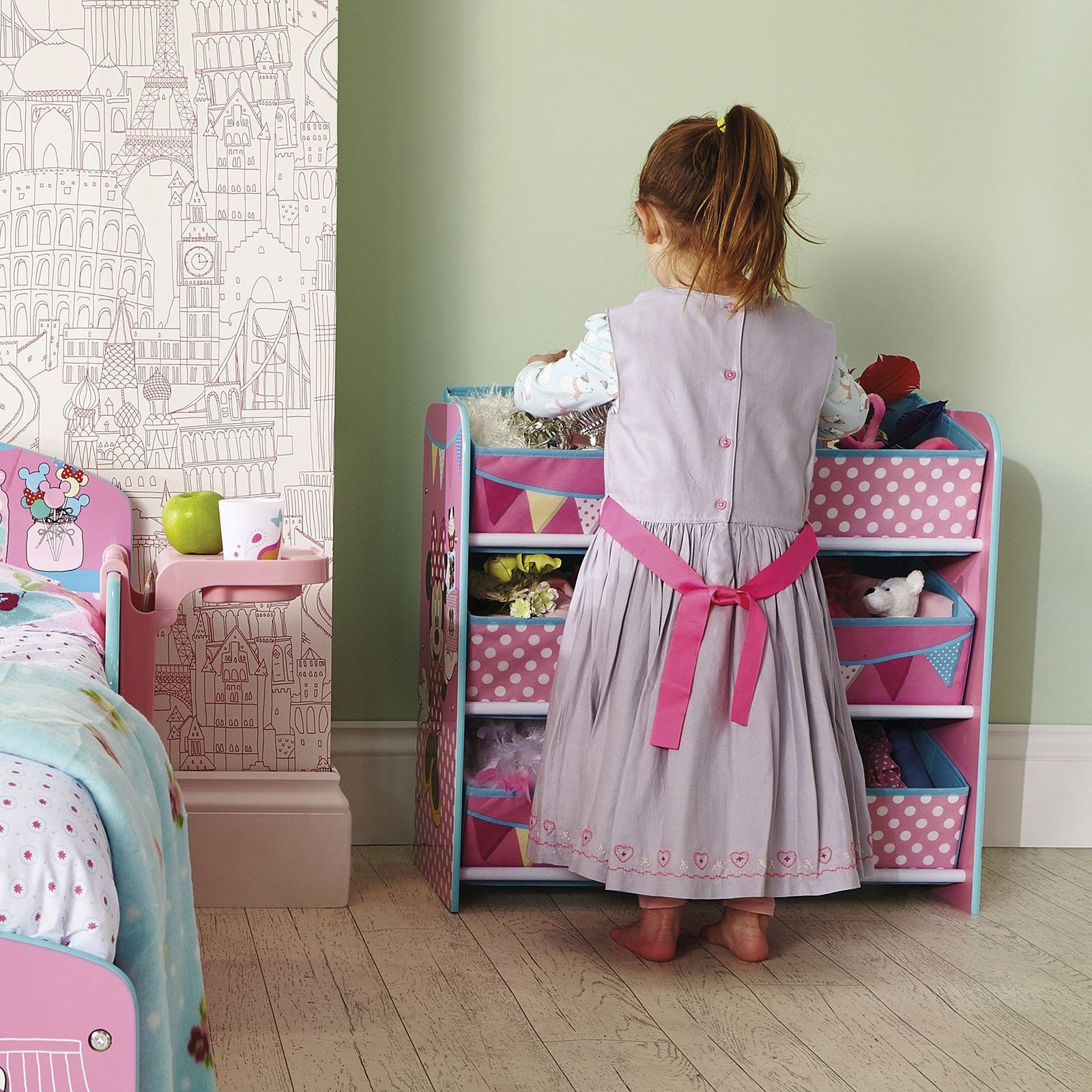 Minnie Mouse Bedroom Furniture Best Of Details About Kids Character 6 Bin Storage Unit Bedroom Furniture Disney Peppa Pj Masks