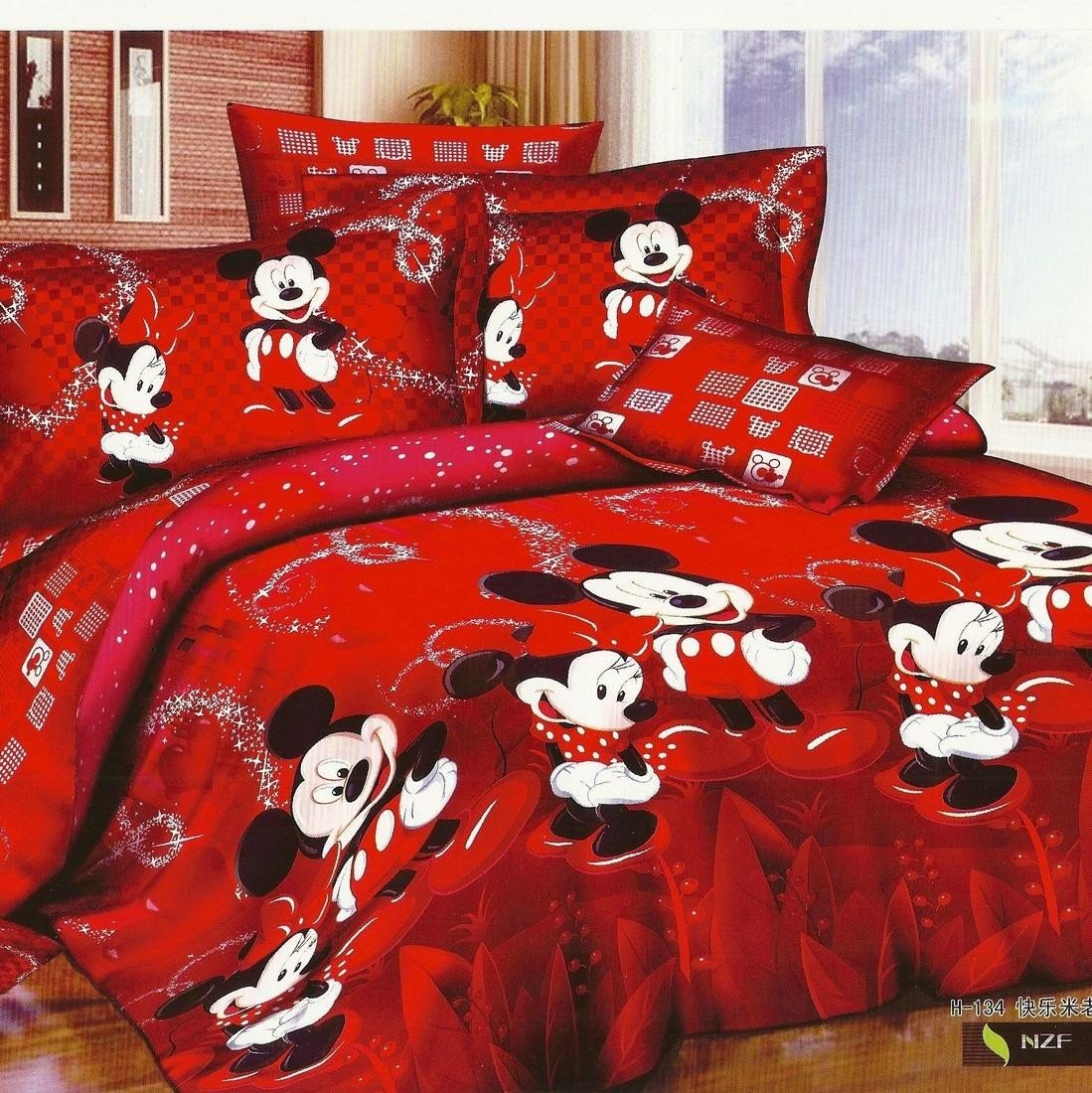 Minnie Mouse Bedroom Set Fresh Red Mickey and Minnie Mouse Bedding Sets for Christmas