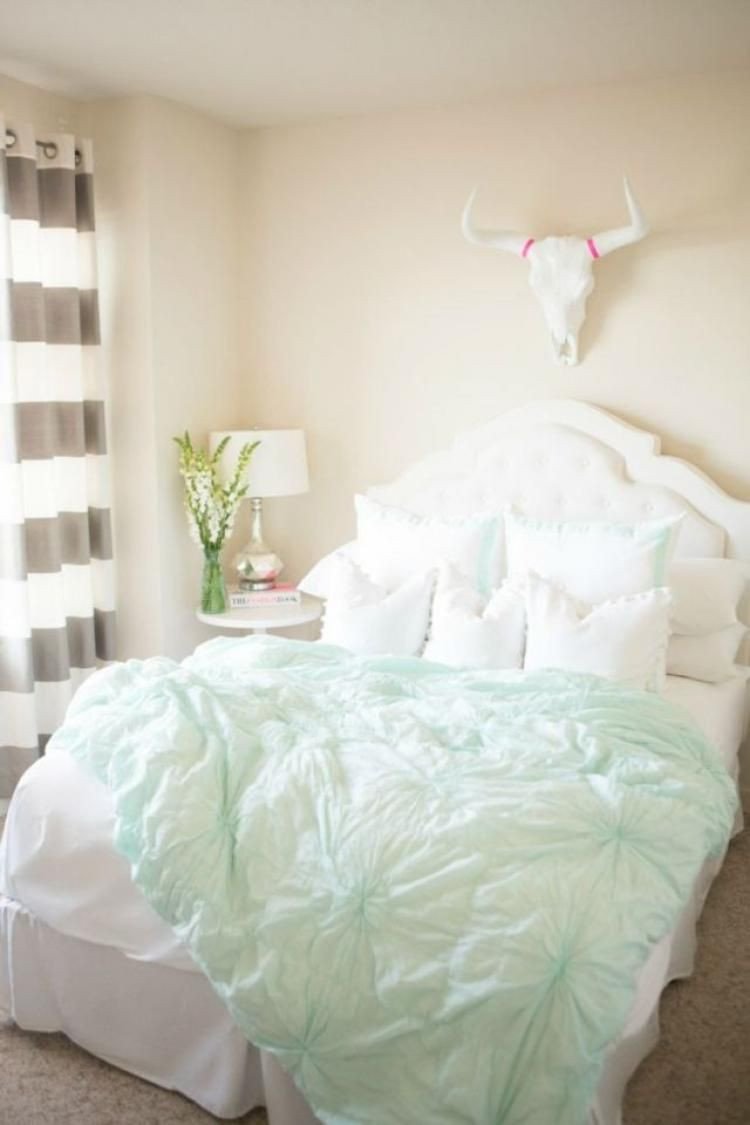 Mint Green Bedroom Decorating Ideas Inspirational 70 Incridibel Minimalist Elegant White themed Bedroom Ideas