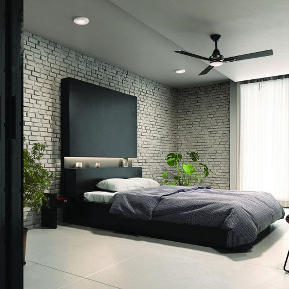 Modern Bedroom Ceiling Fan Elegant Colerneâ¢ Led 52&quot; Fan Brushed Nickel